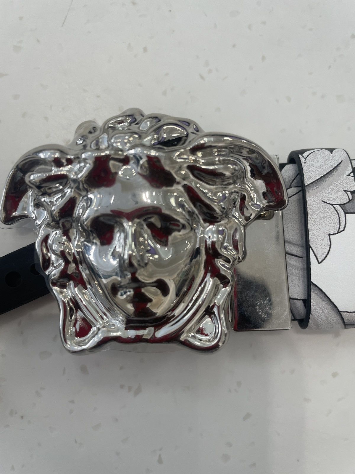 Versace Versace Calf Print Belt Size 115 Size 40 - 2 Thumbnail