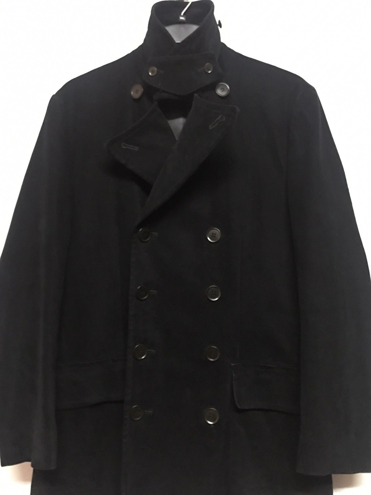 Katharine Hamnett London Black Velvet Coat Size US M / EU 48-50 / 2 - 4 Thumbnail