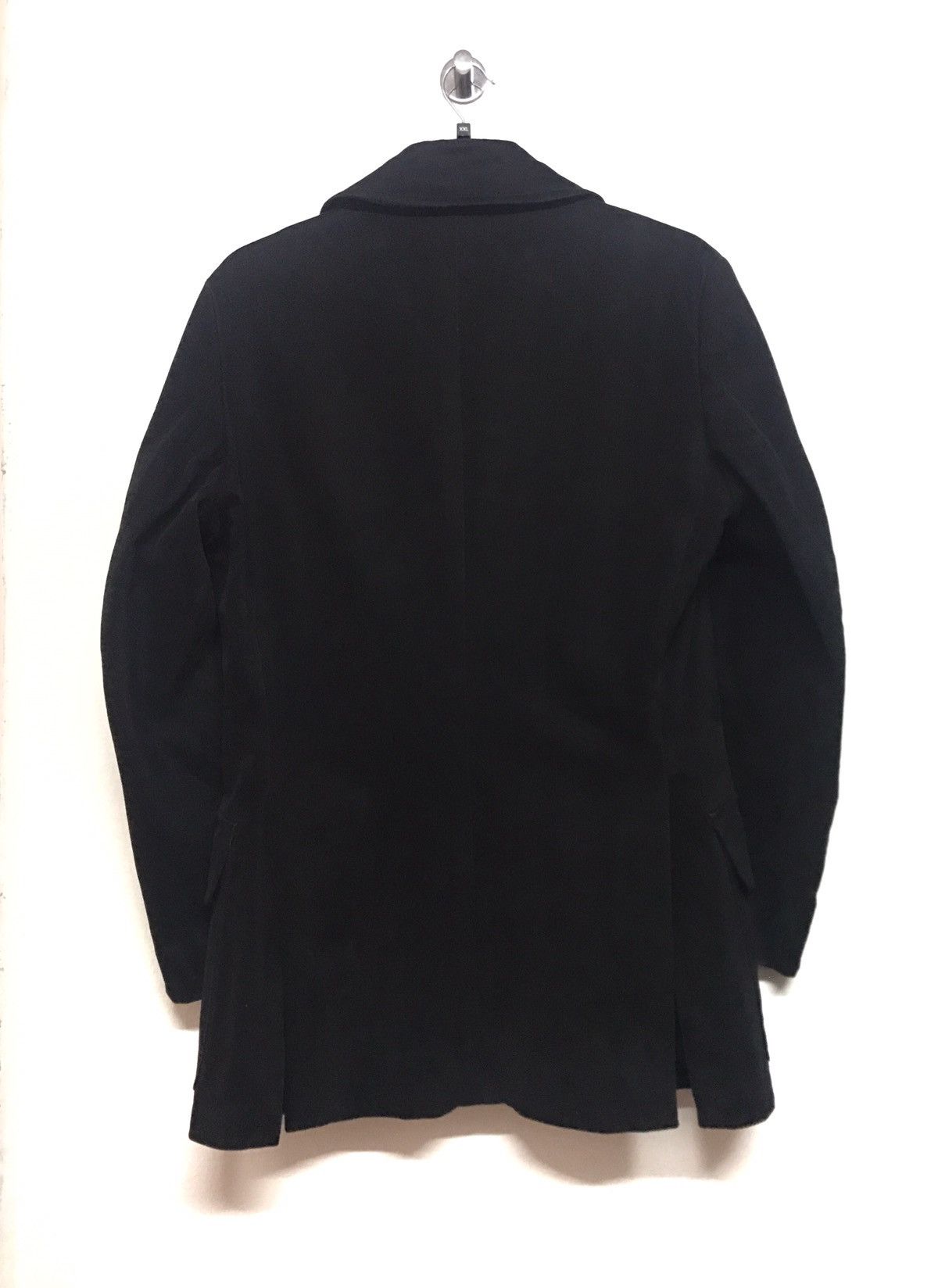 Katharine Hamnett London Black Velvet Coat Size US M / EU 48-50 / 2 - 3 Thumbnail