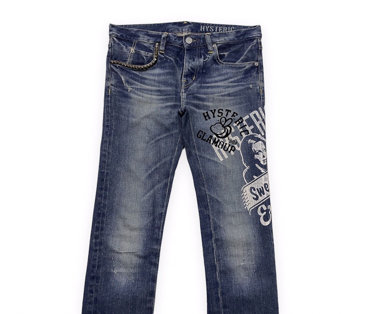 Hysteric Glamour 06SS Exposed Printed Skinny Denim Size 32" / US 10 / IT 46 - 3 Thumbnail
