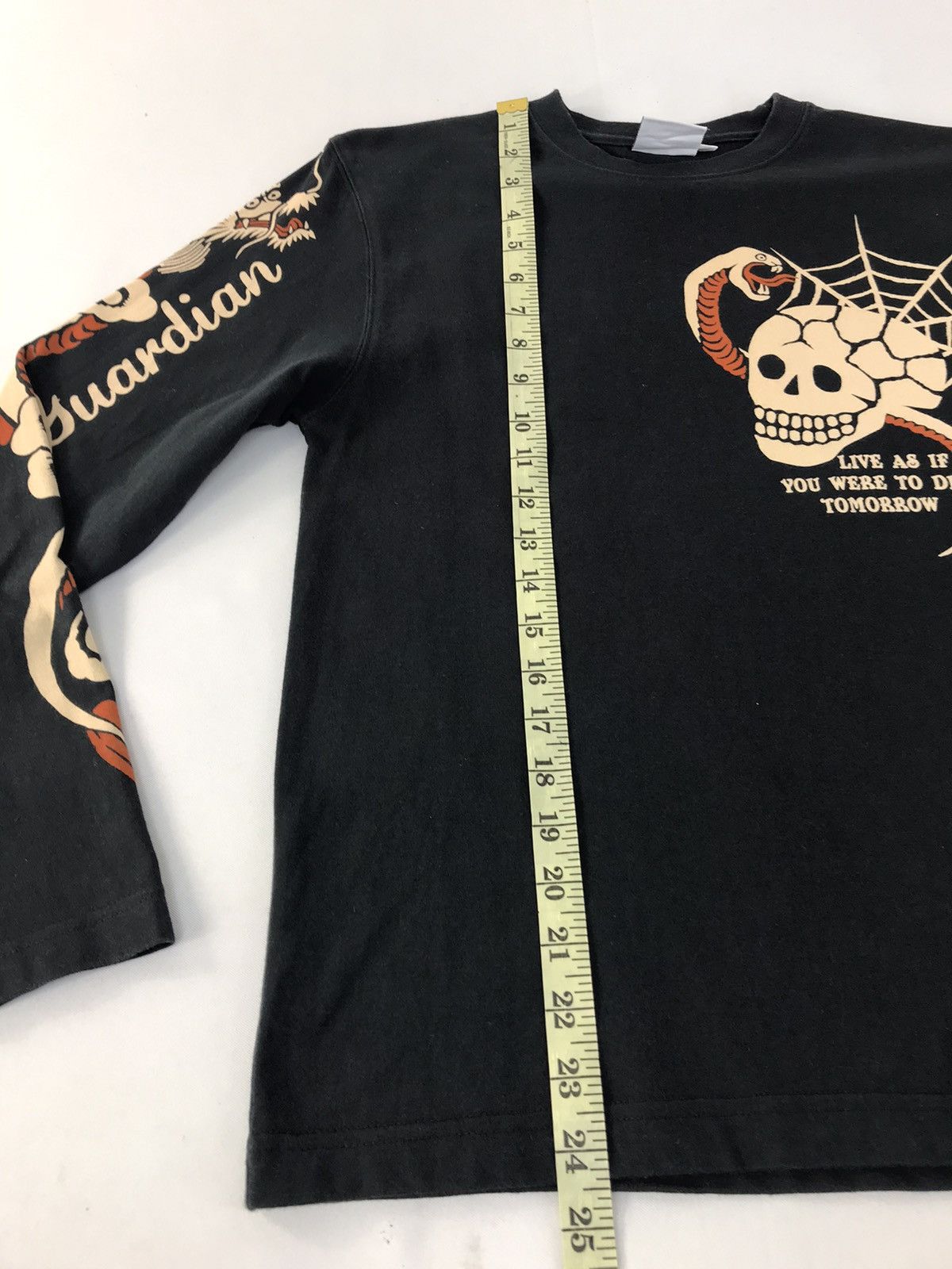 Japanese Brand Unshakable Guardian Japanese Printed Skull X Dragon T.Shirt Size US S / EU 44-46 / 1 - 12 Thumbnail