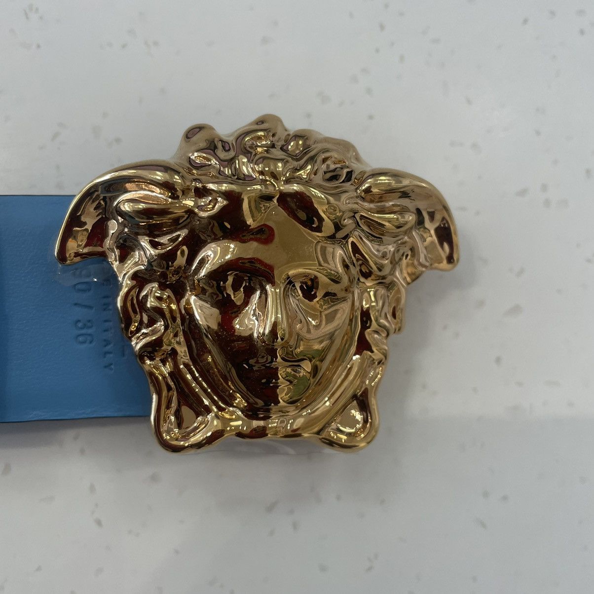 Versace Versace Chain Leather Belt Size 110 Size 38 - 2 Thumbnail