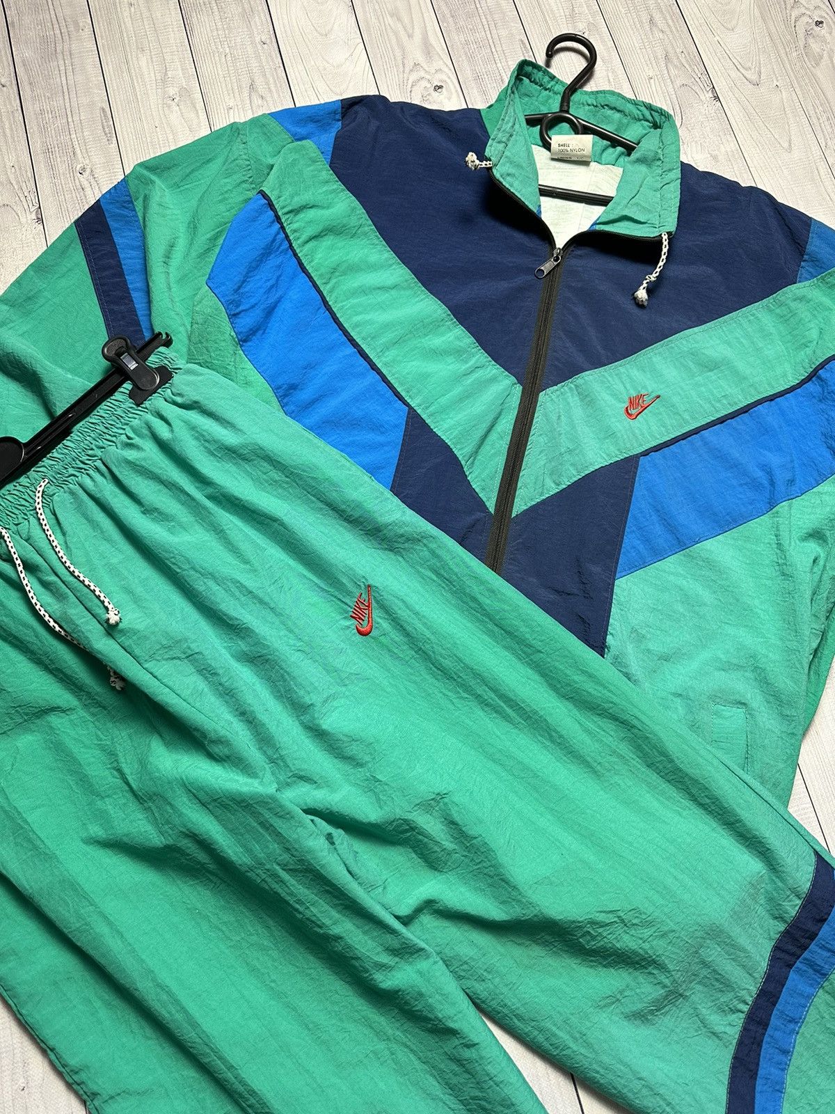 Nike × Vintage Vintage Nike track suit size XXL logo green Size US XXL / EU 58 / 5 - 2 Thumbnail