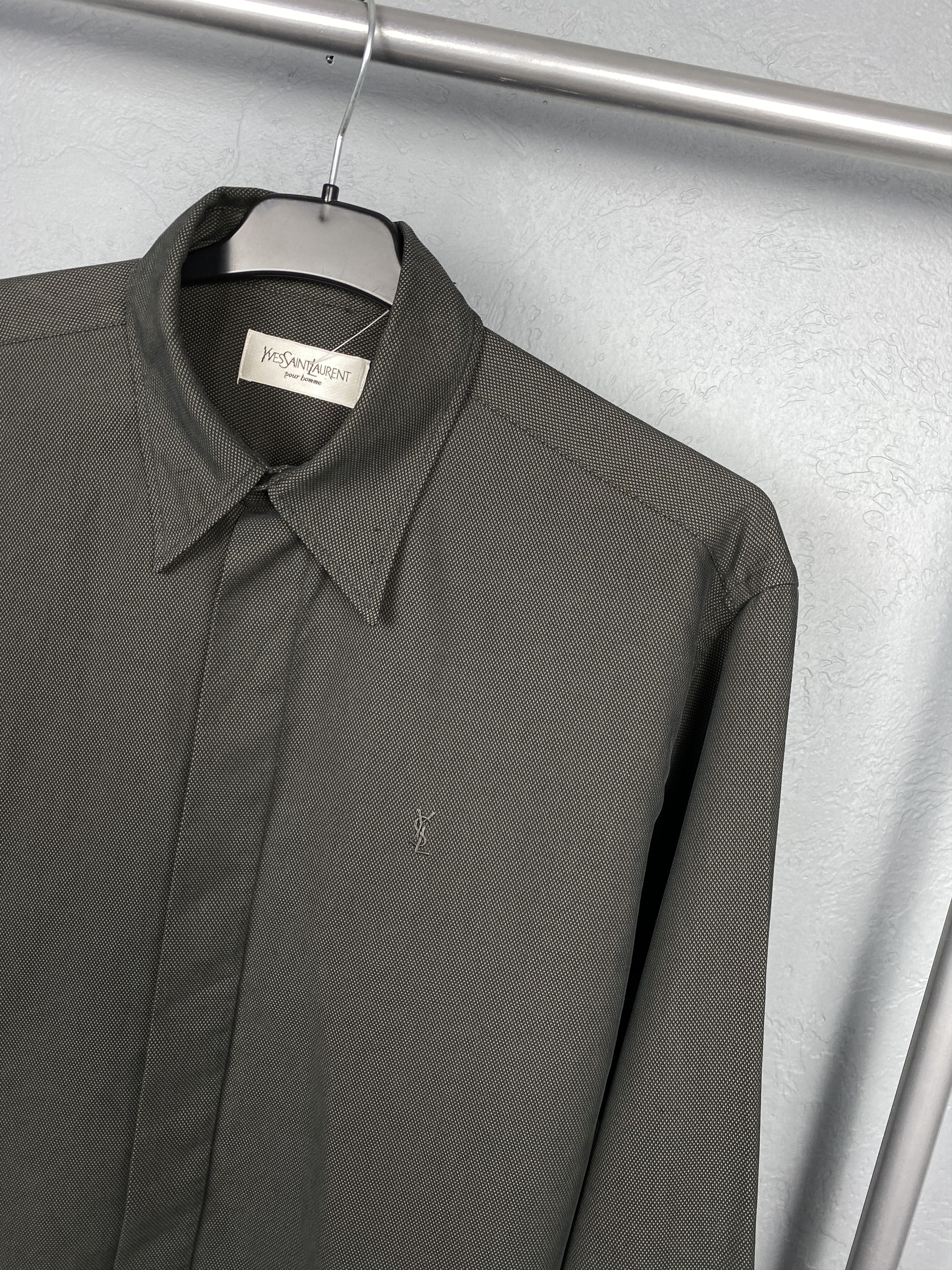 Yves Saint Laurent Yves Saint Laurent YSL Mens Long Sleeve Shirt Size US L / EU 52-54 / 3 - 2 Thumbnail
