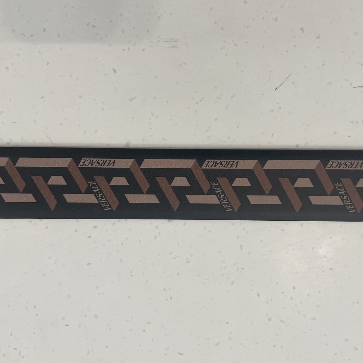Versace Versace Calf Print Monogram Leather Belt Size 95 Size 32 - 3 Thumbnail