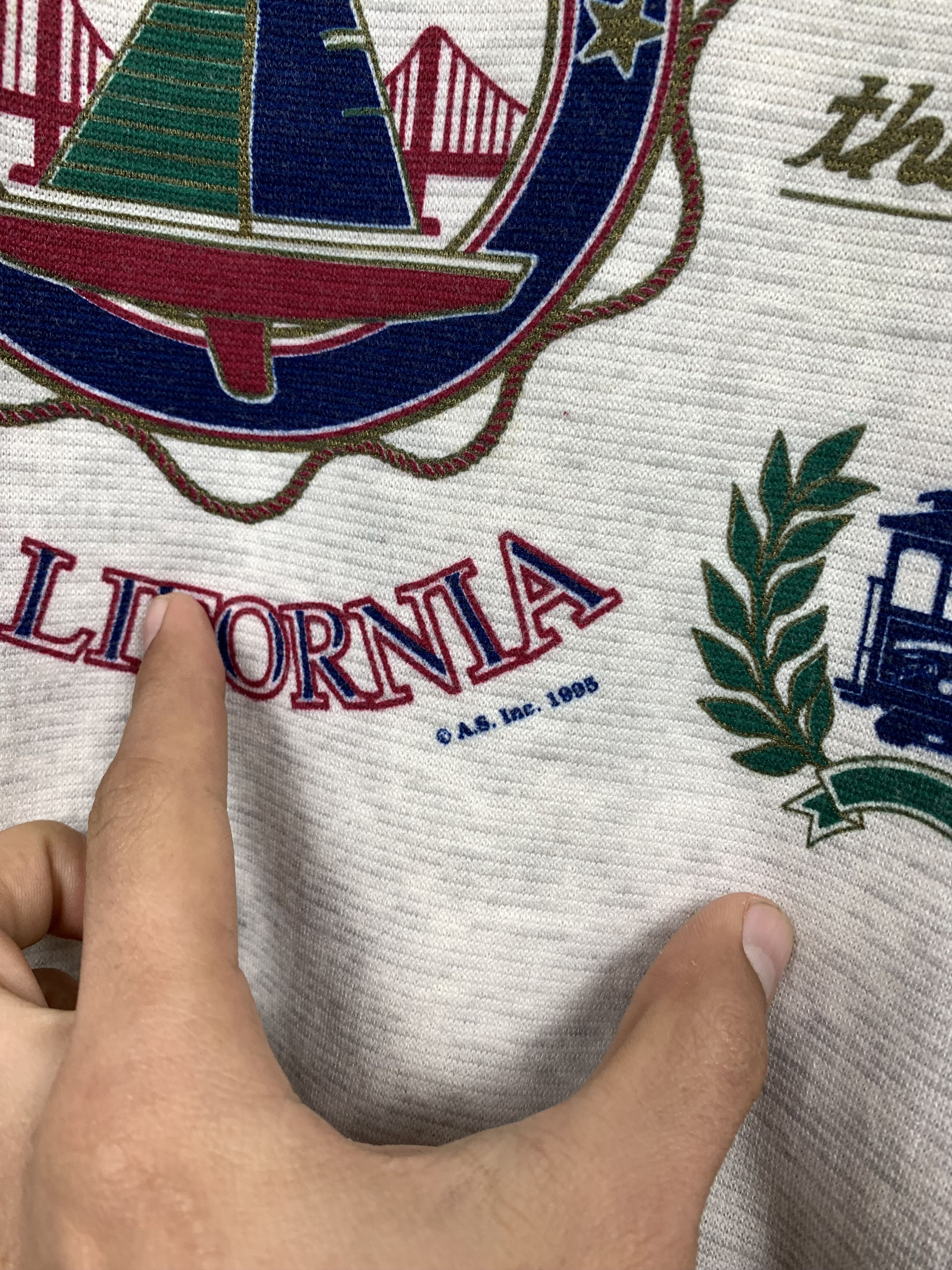 Vintage Vintage 1995 San Francisco Sweatshirt Size US XL / EU 56 / 4 - 7 Thumbnail