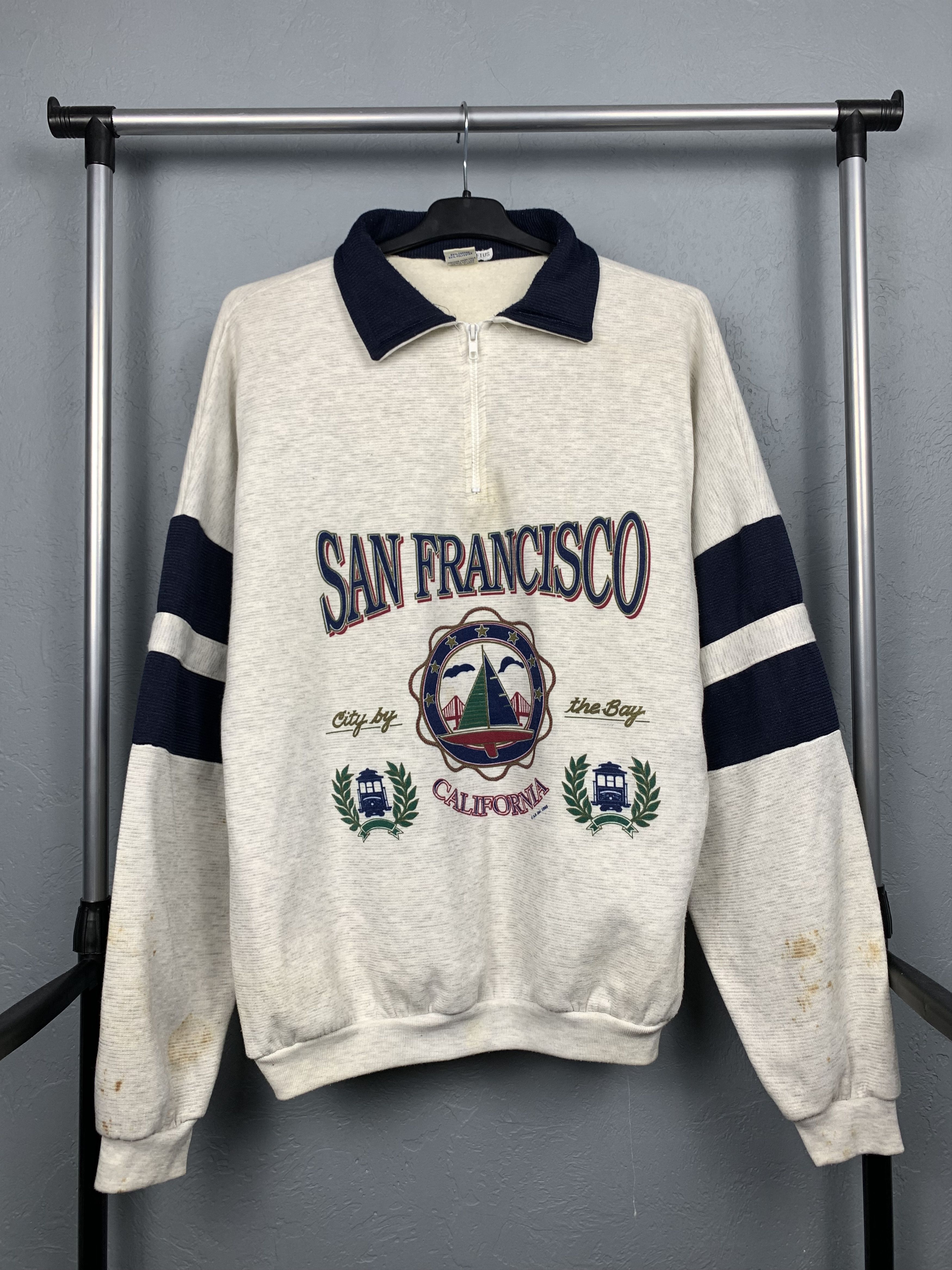 Vintage Vintage 1995 San Francisco Sweatshirt Size US XL / EU 56 / 4 - 1 Thumbnail