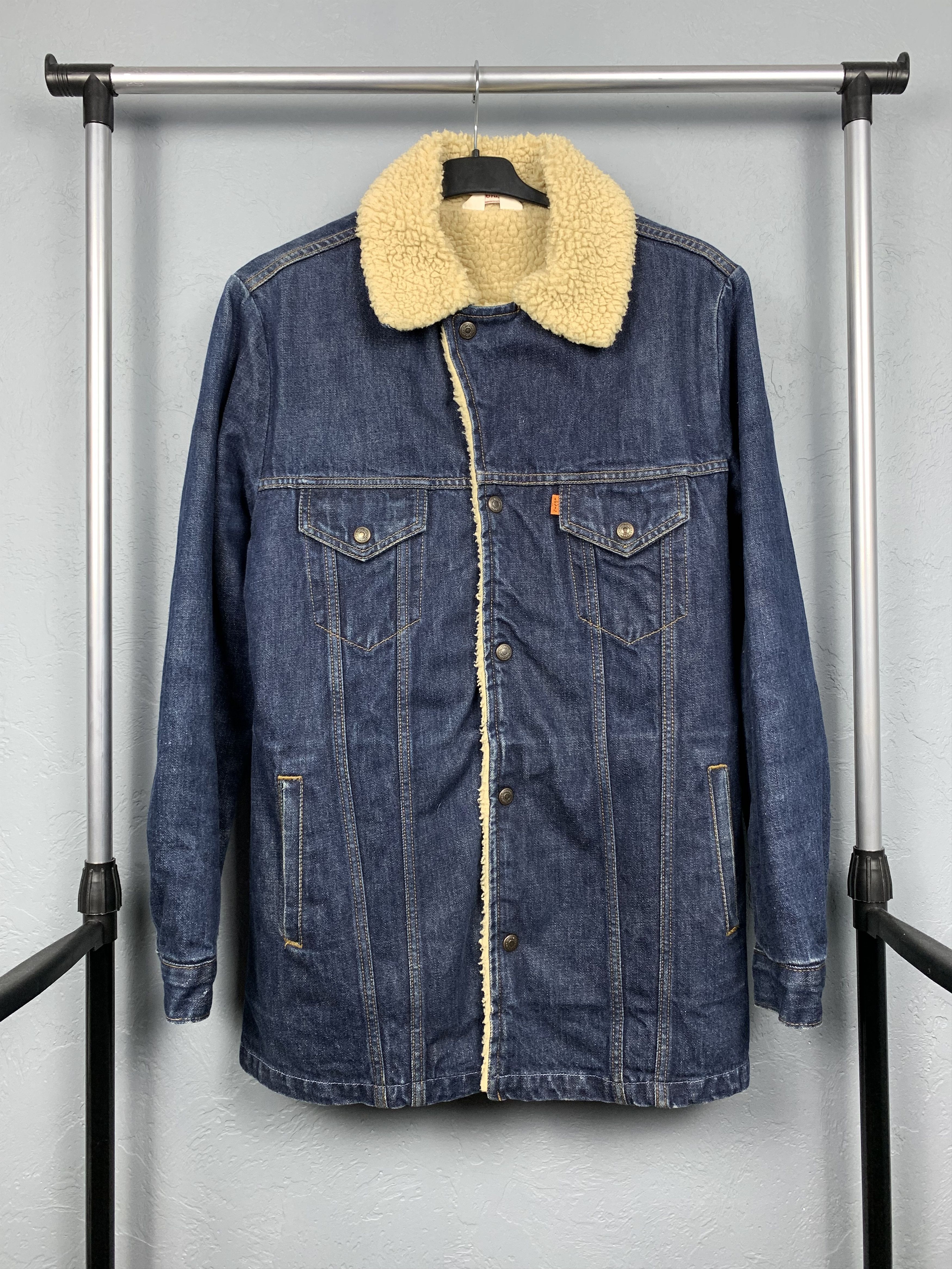 Levi's Levis 90s Vintage Orange Tab Denim Sherpa Jacket Size US M / EU 48-50 / 2 - 1 Preview