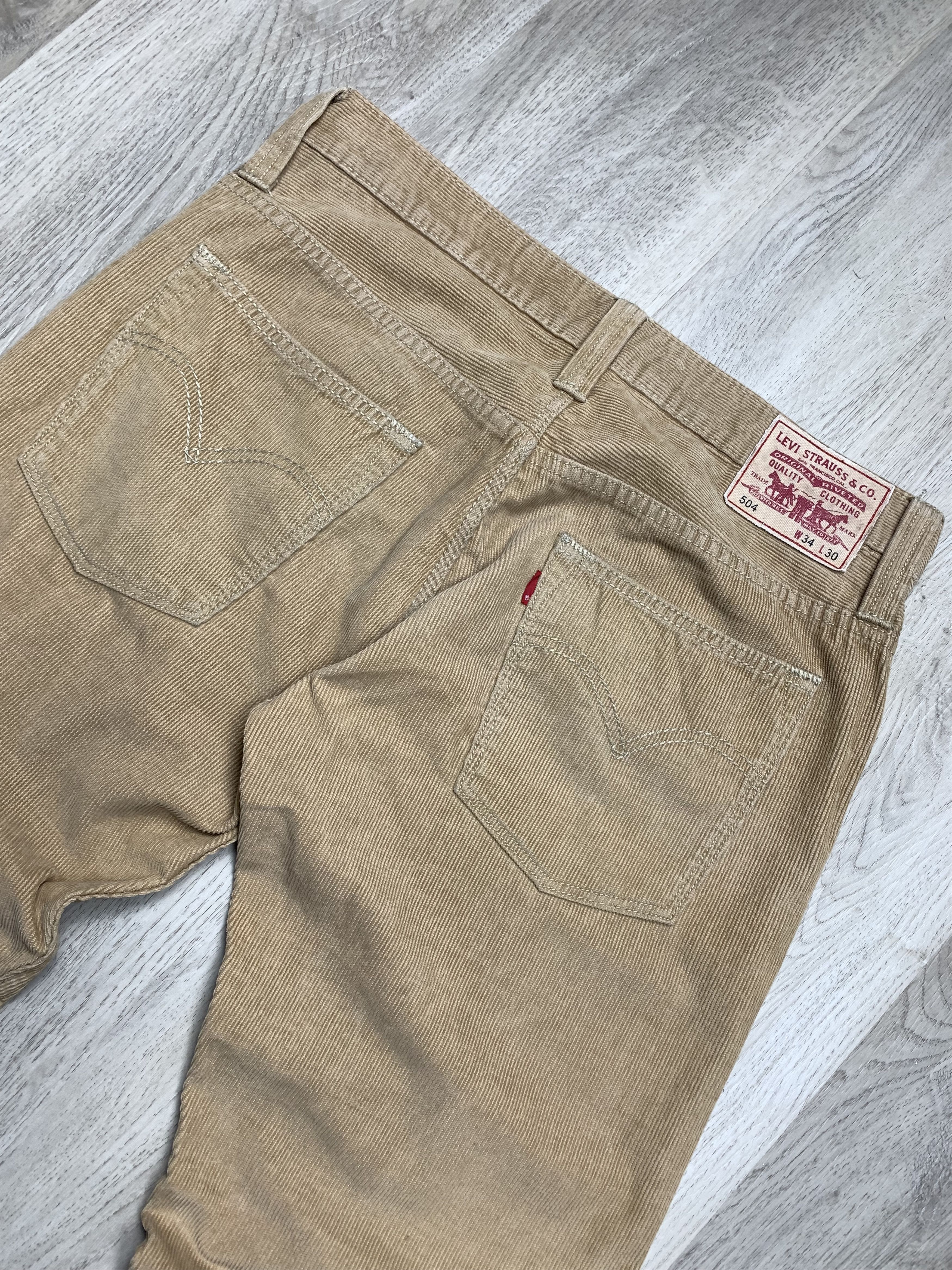 Levi's × Levi's Vintage Clothing × Vintage Vintage Levis 504 Corduroy Denim Pants Size US 34 / EU 50 - 2 Thumbnail