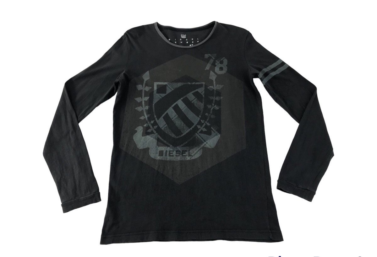 Diesel Diesel Member 78 Printed Big Logo Long Sleeve T.Shirt Size US M / EU 48-50 / 2 - 1 Thumbnail