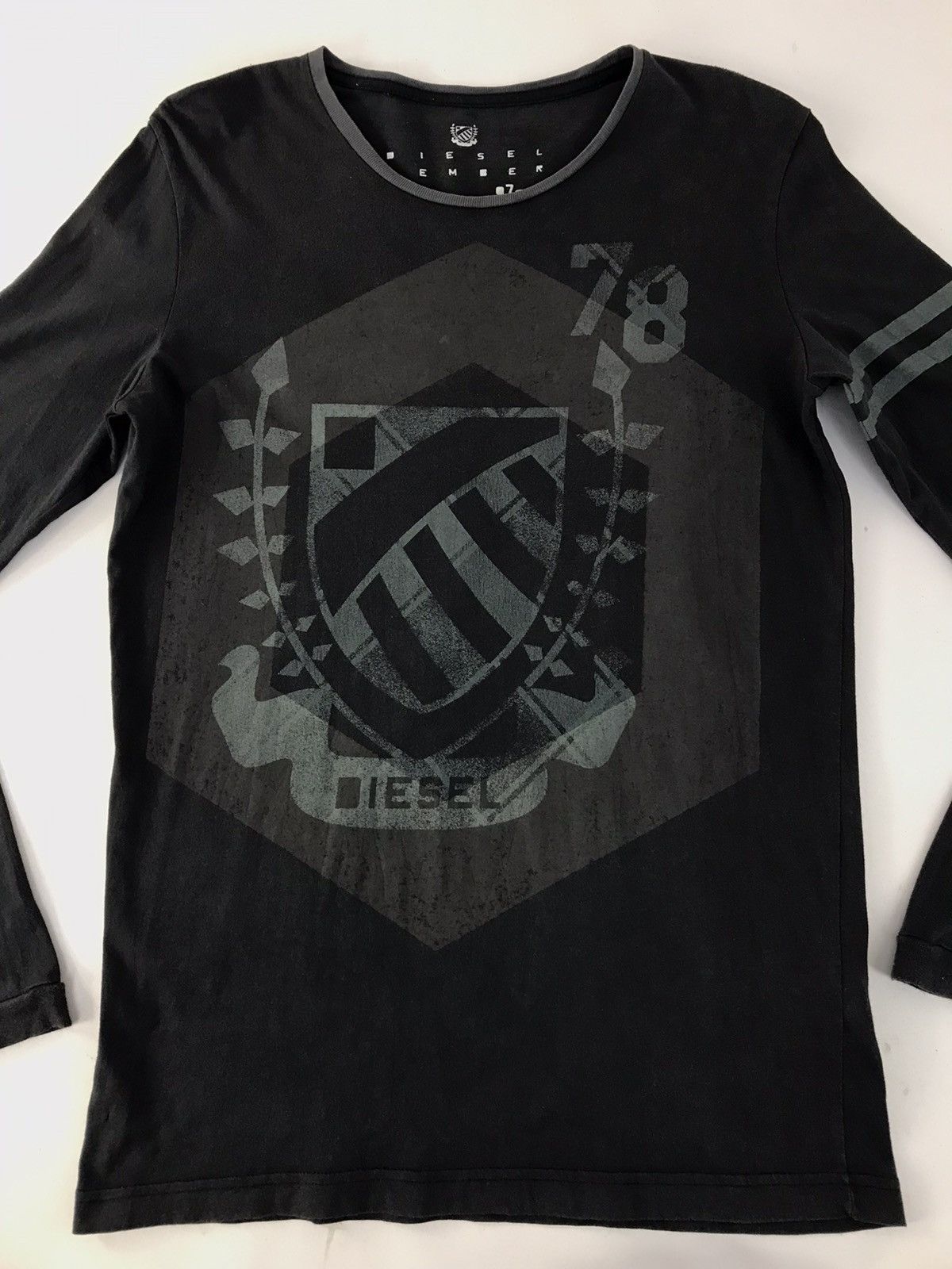 Diesel Diesel Member 78 Printed Big Logo Long Sleeve T.Shirt Size US M / EU 48-50 / 2 - 3 Thumbnail