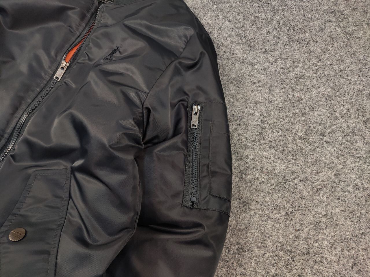 Kangol Kangol Original Logo Dark Gray Bomber Jacket Retro Style Size US S / EU 44-46 / 1 - 6 Thumbnail