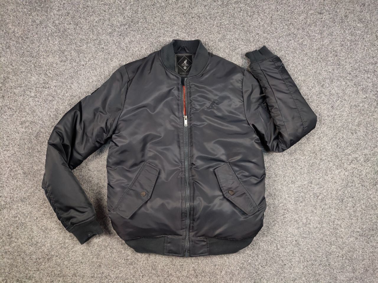 Kangol Kangol Original Logo Dark Gray Bomber Jacket Retro Style Size US S / EU 44-46 / 1 - 15 Thumbnail