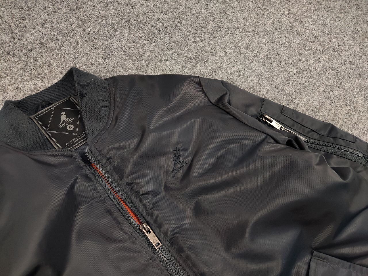 Kangol Kangol Original Logo Dark Gray Bomber Jacket Retro Style Size US S / EU 44-46 / 1 - 13 Thumbnail