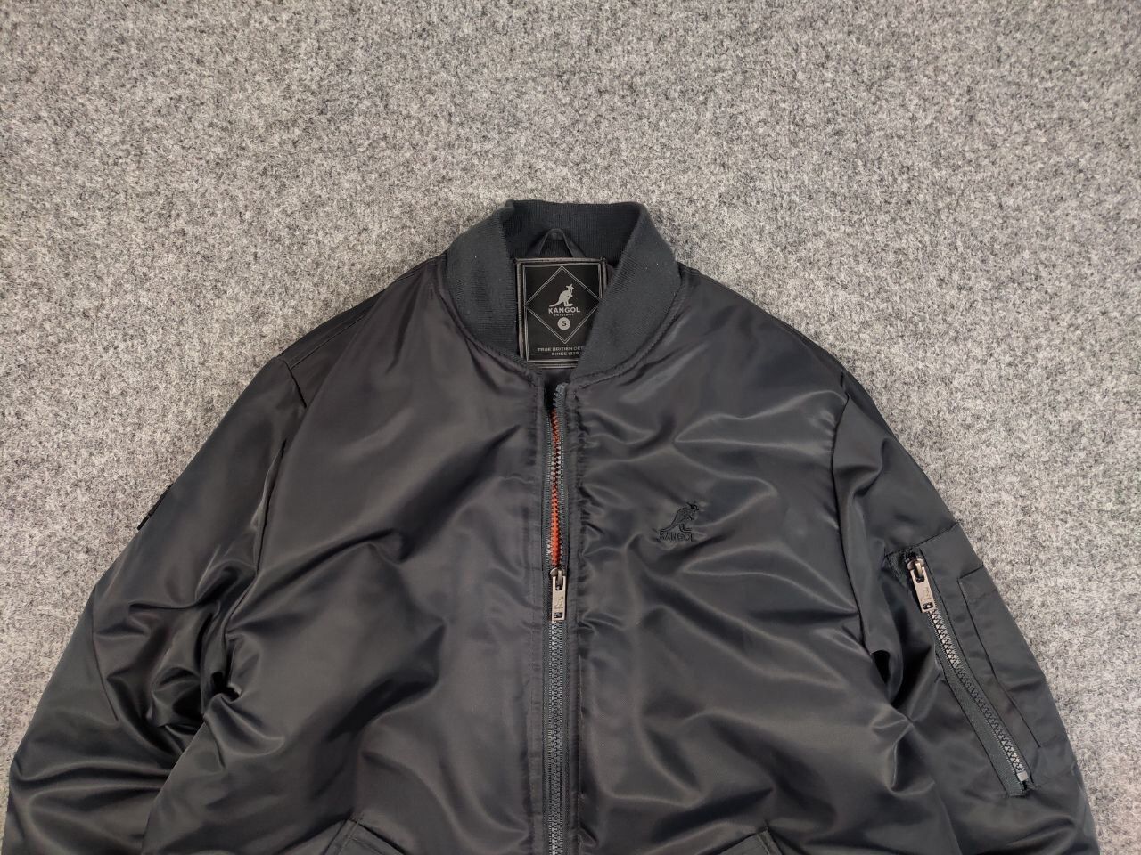Kangol Kangol Original Logo Dark Gray Bomber Jacket Retro Style Size US S / EU 44-46 / 1 - 9 Thumbnail