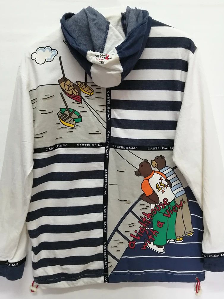 Jean Charles De Castelbajac Vintage CASTELBAJAC Hoodie Size US L / EU 52-54 / 3 - 11 Thumbnail