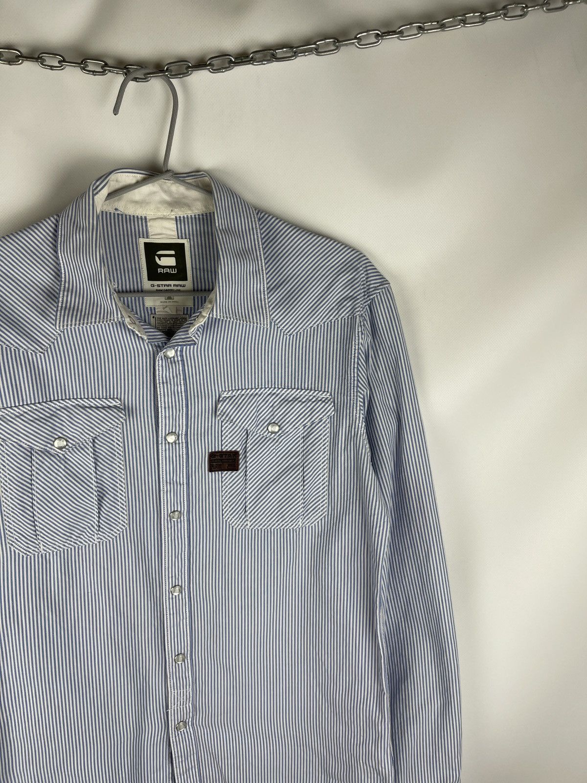 G-Star G-Star Raw Cargo line RCO western Sheffield striped ls shirt Size US L / EU 52-54 / 3 - 3 Thumbnail