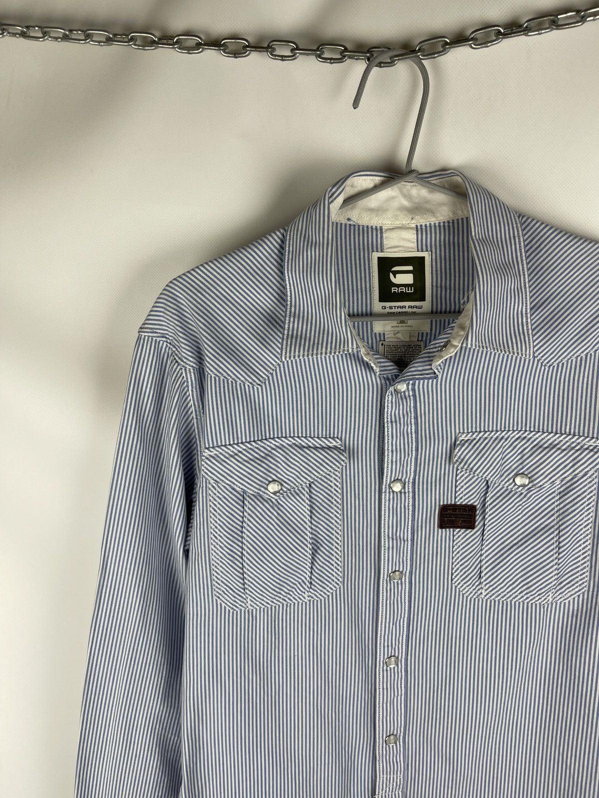 G-Star G-Star Raw Cargo line RCO western Sheffield striped ls shirt Size US L / EU 52-54 / 3 - 7 Thumbnail