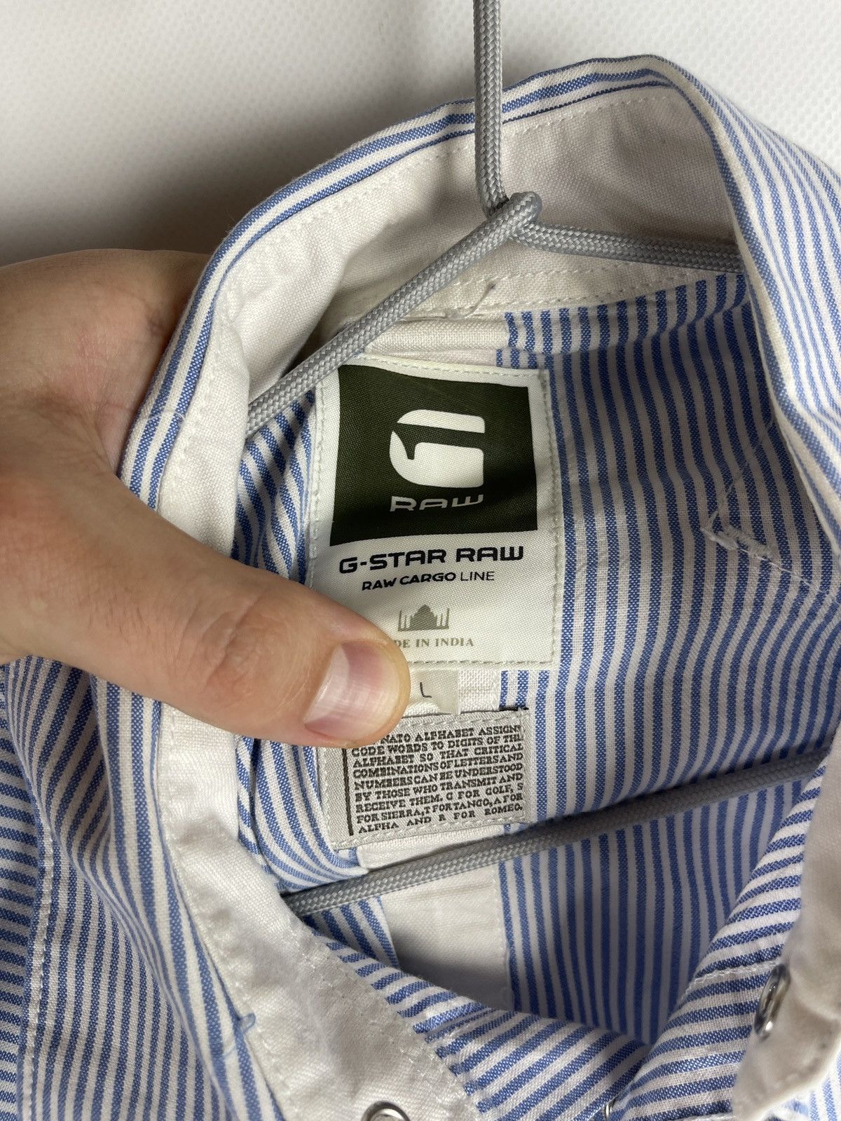 G-Star G-Star Raw Cargo line RCO western Sheffield striped ls shirt Size US L / EU 52-54 / 3 - 14 Thumbnail
