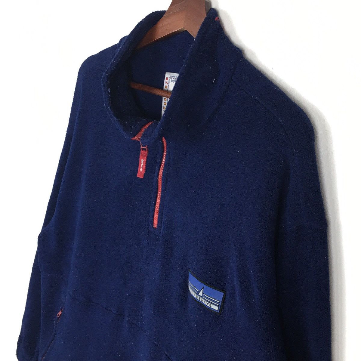 Burberry Vintage Burberry’s Fleece Half Zip Jacket Size US L / EU 52-54 / 3 - 2 Thumbnail