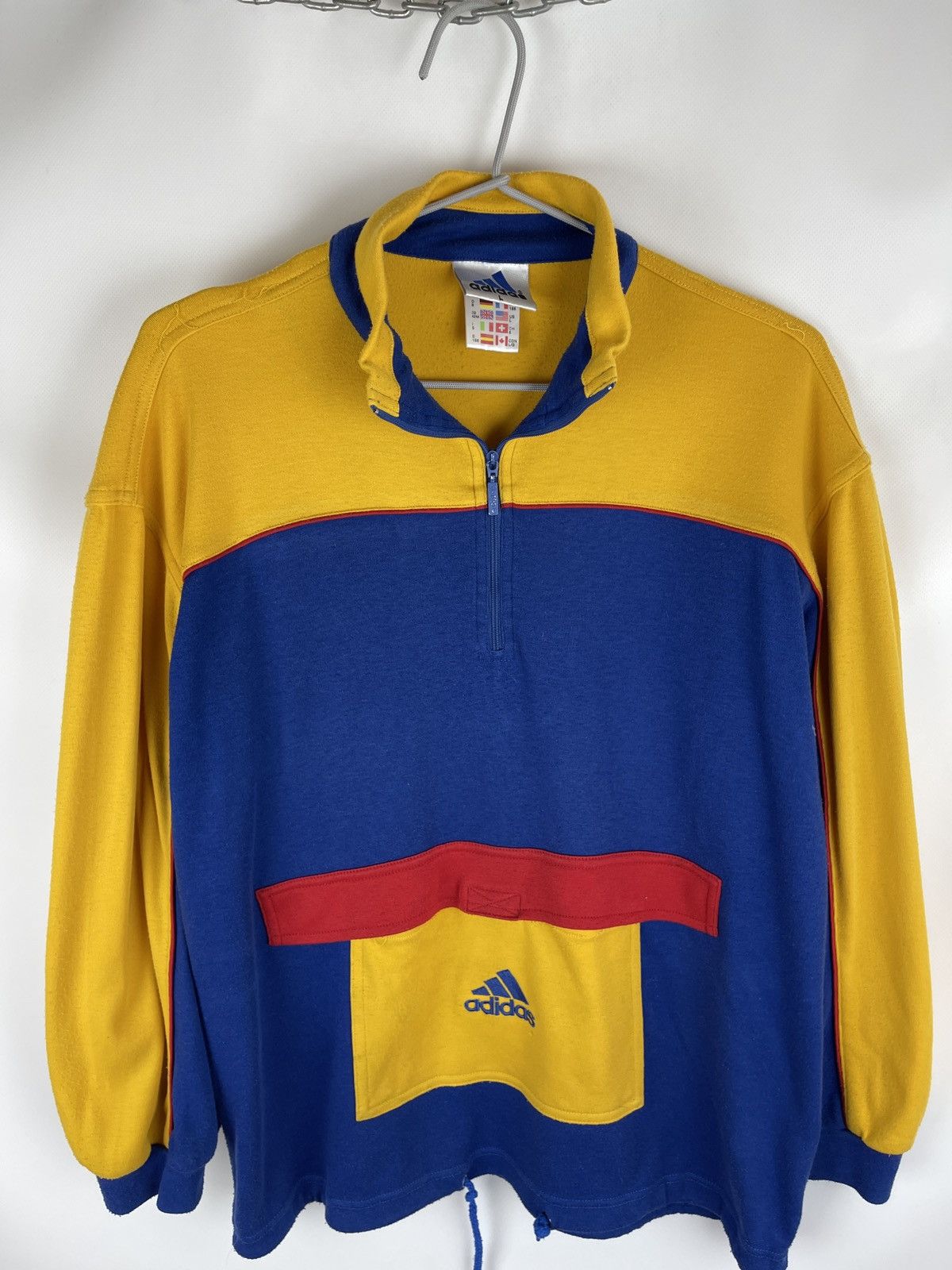 Adidas Adidas vintage 90s anorak style pullover center logo Size US L / EU 52-54 / 3 - 7 Thumbnail