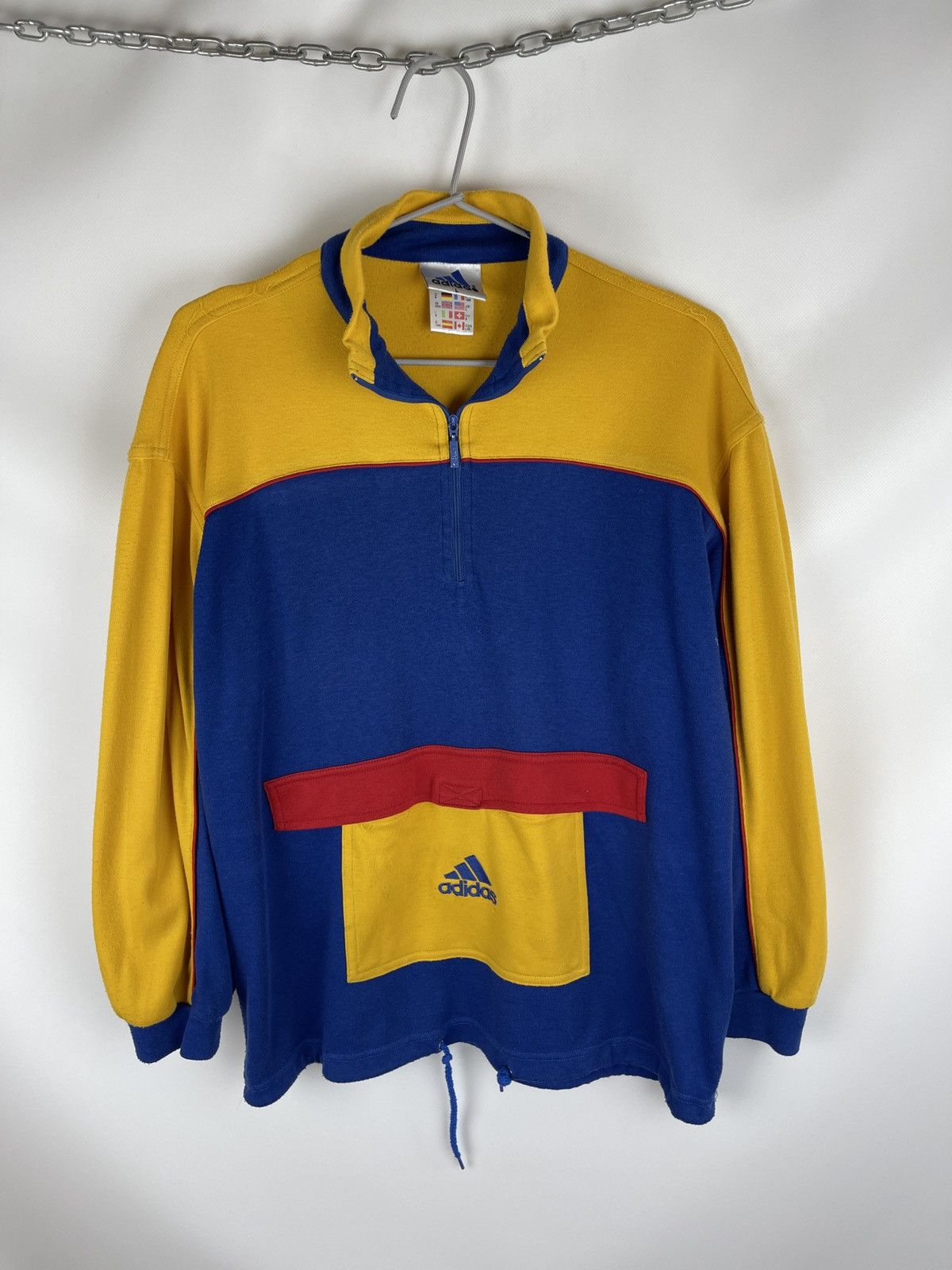 Adidas Adidas vintage 90s anorak style pullover center logo Size US L / EU 52-54 / 3 - 1 Thumbnail