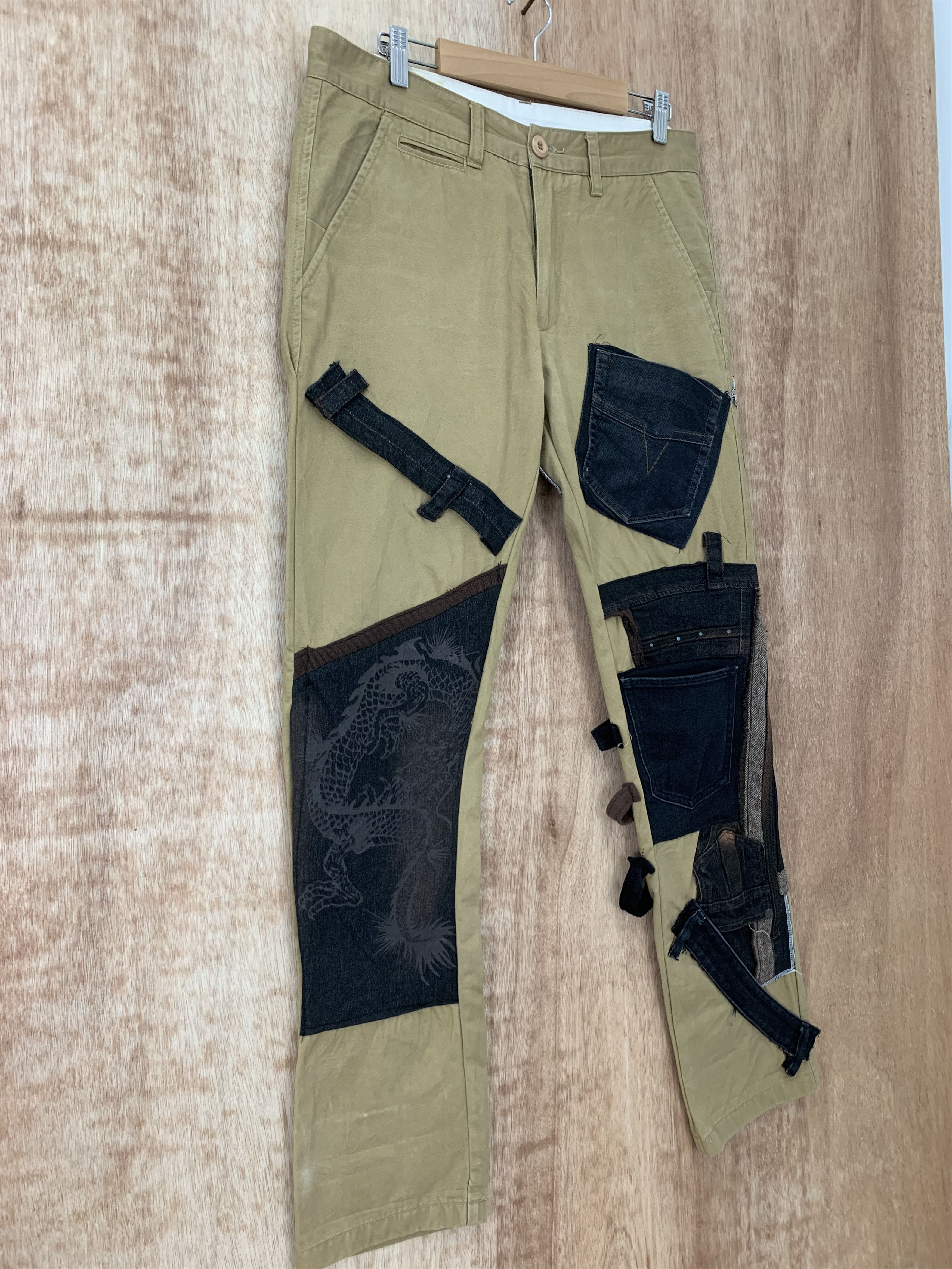 Denim & Supply Ralph Lauren Reconstructed Cargo Pants Multipocket Ralph Lauren Bondage Size US 31 - 6 Thumbnail