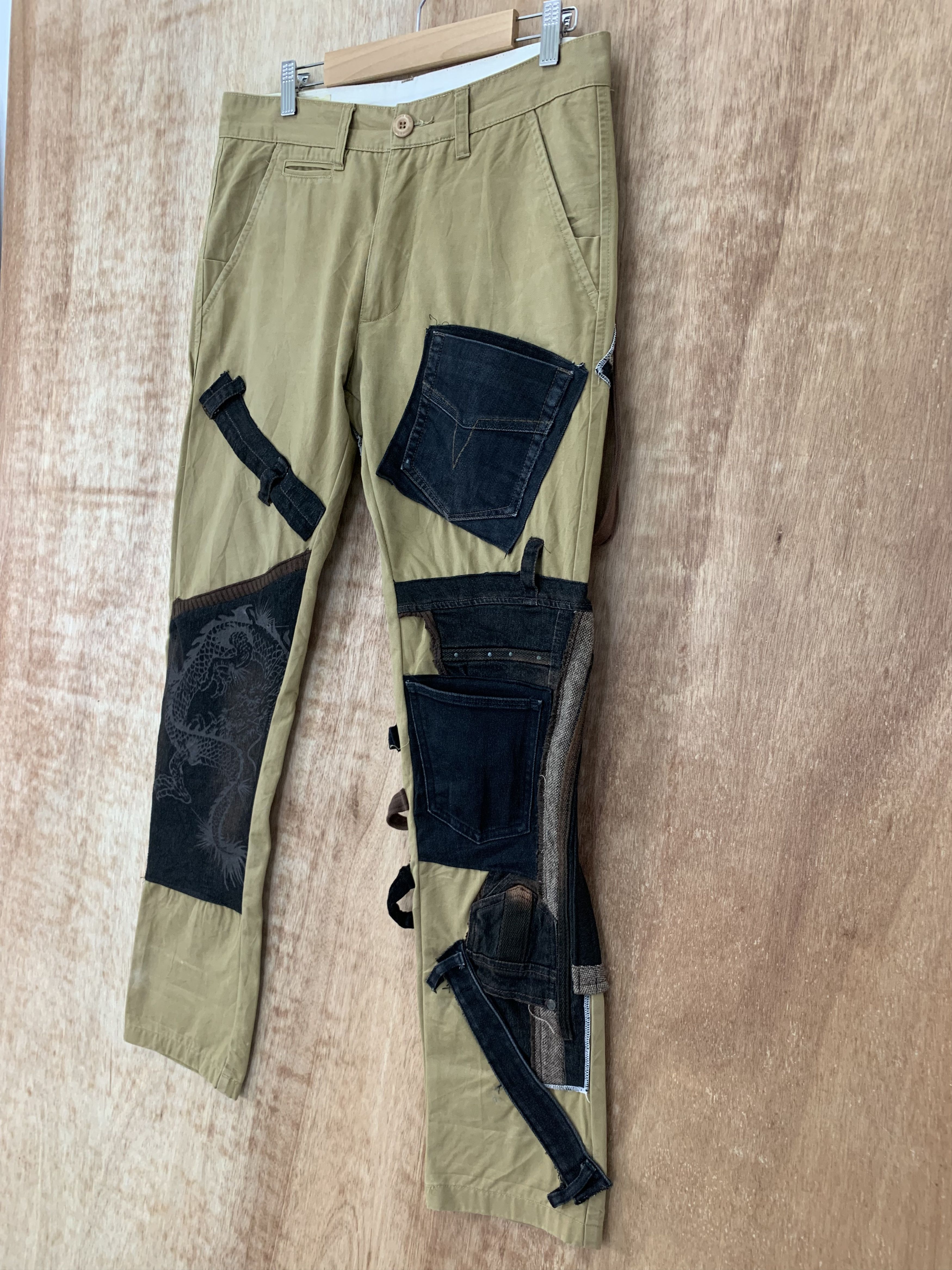 Denim & Supply Ralph Lauren Reconstructed Cargo Pants Multipocket Ralph Lauren Bondage Size US 31 - 7 Thumbnail