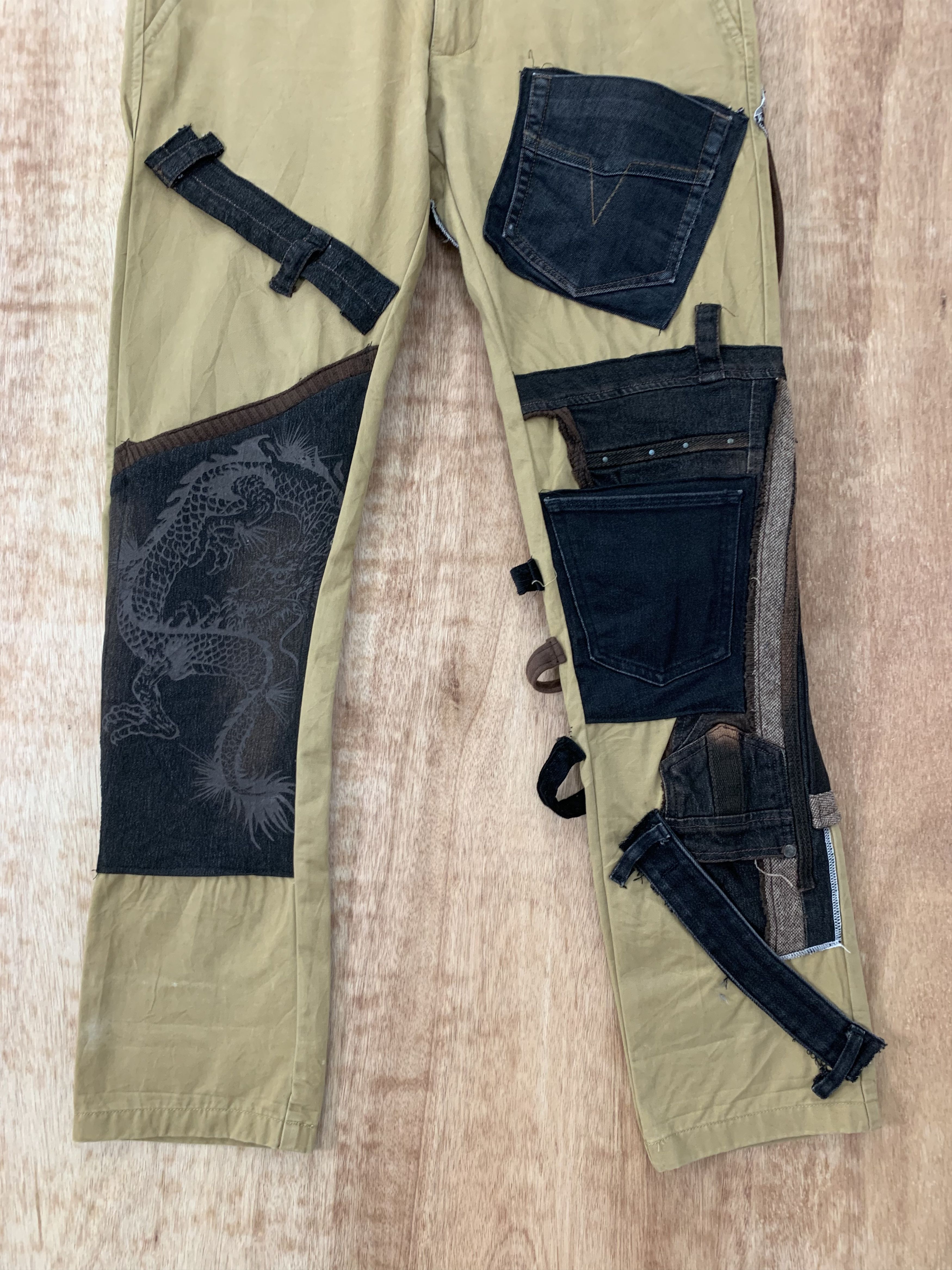 Denim & Supply Ralph Lauren Reconstructed Cargo Pants Multipocket Ralph Lauren Bondage Size US 31 - 3 Thumbnail