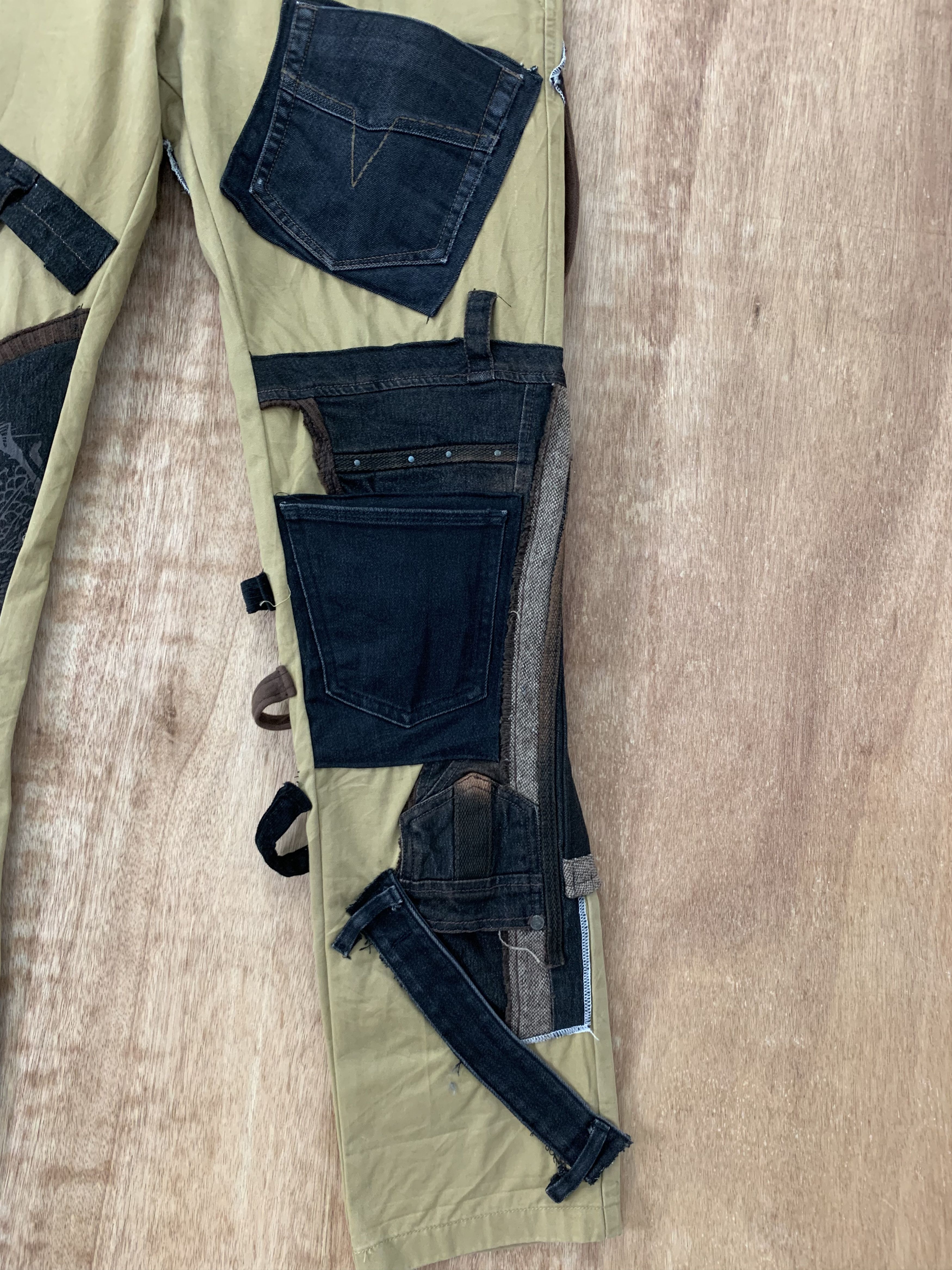 Denim & Supply Ralph Lauren Reconstructed Cargo Pants Multipocket Ralph Lauren Bondage Size US 31 - 4 Thumbnail