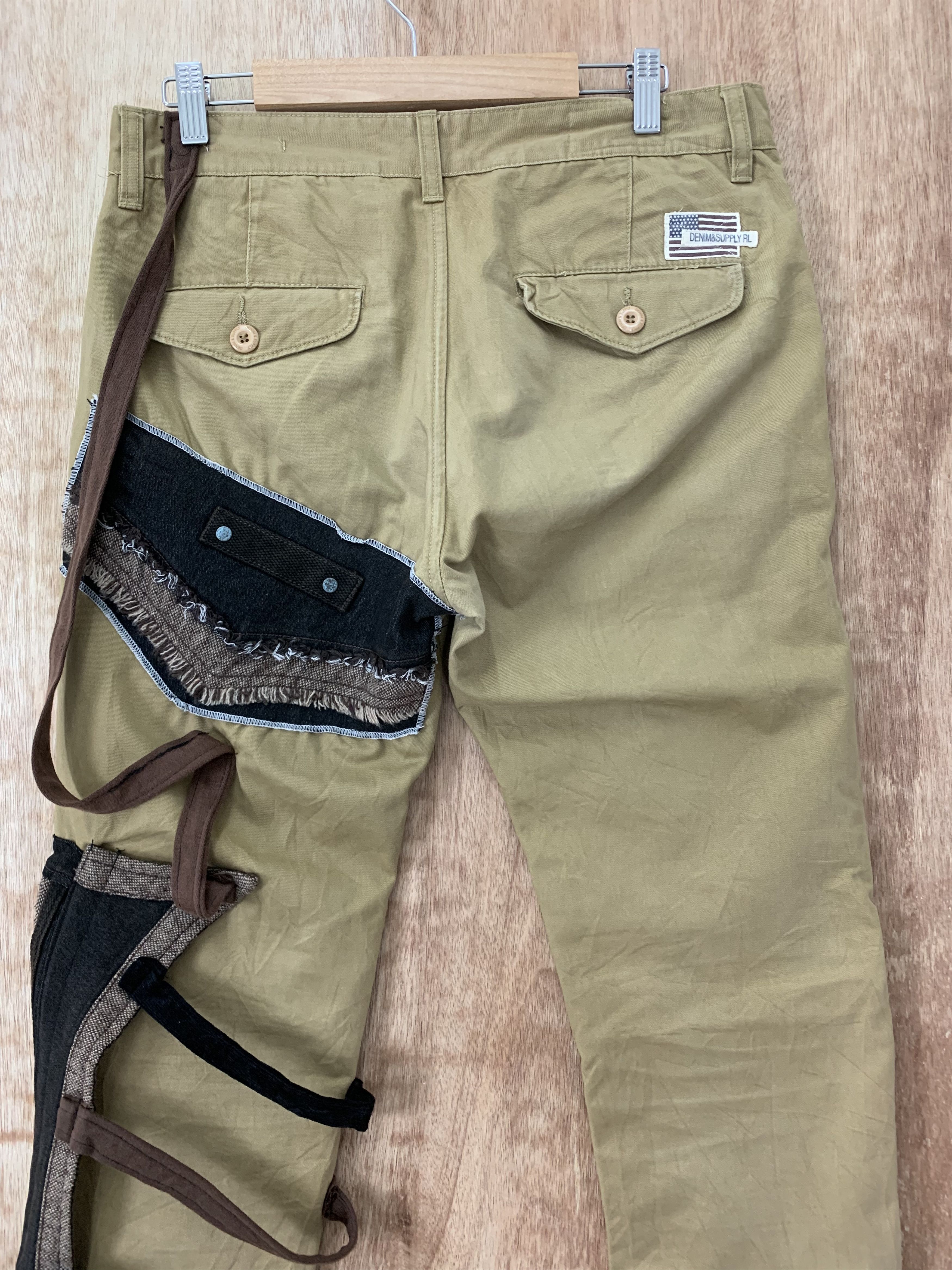 Denim & Supply Ralph Lauren Reconstructed Cargo Pants Multipocket Ralph Lauren Bondage Size US 31 - 11 Thumbnail