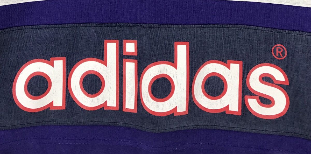 Adidas Vintage 90s Adidas Swearshirt Streetwear. Size US L / EU 52-54 / 3 - 8 Thumbnail