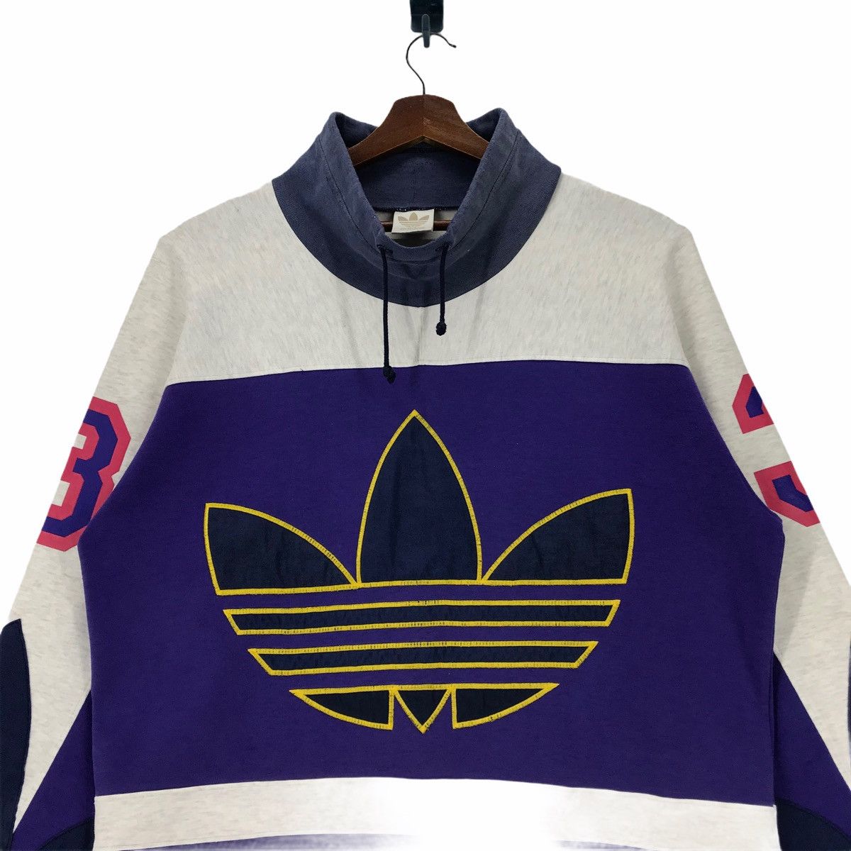 Adidas Vintage 90s Adidas Swearshirt Streetwear. Size US L / EU 52-54 / 3 - 4 Thumbnail