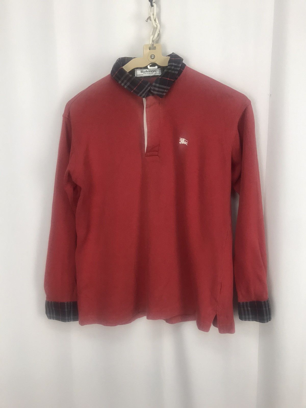 Burberry × Vintage Vintage Burberry small logo croptop polos shirt Size S / US 4 / IT 40 - 7 Thumbnail