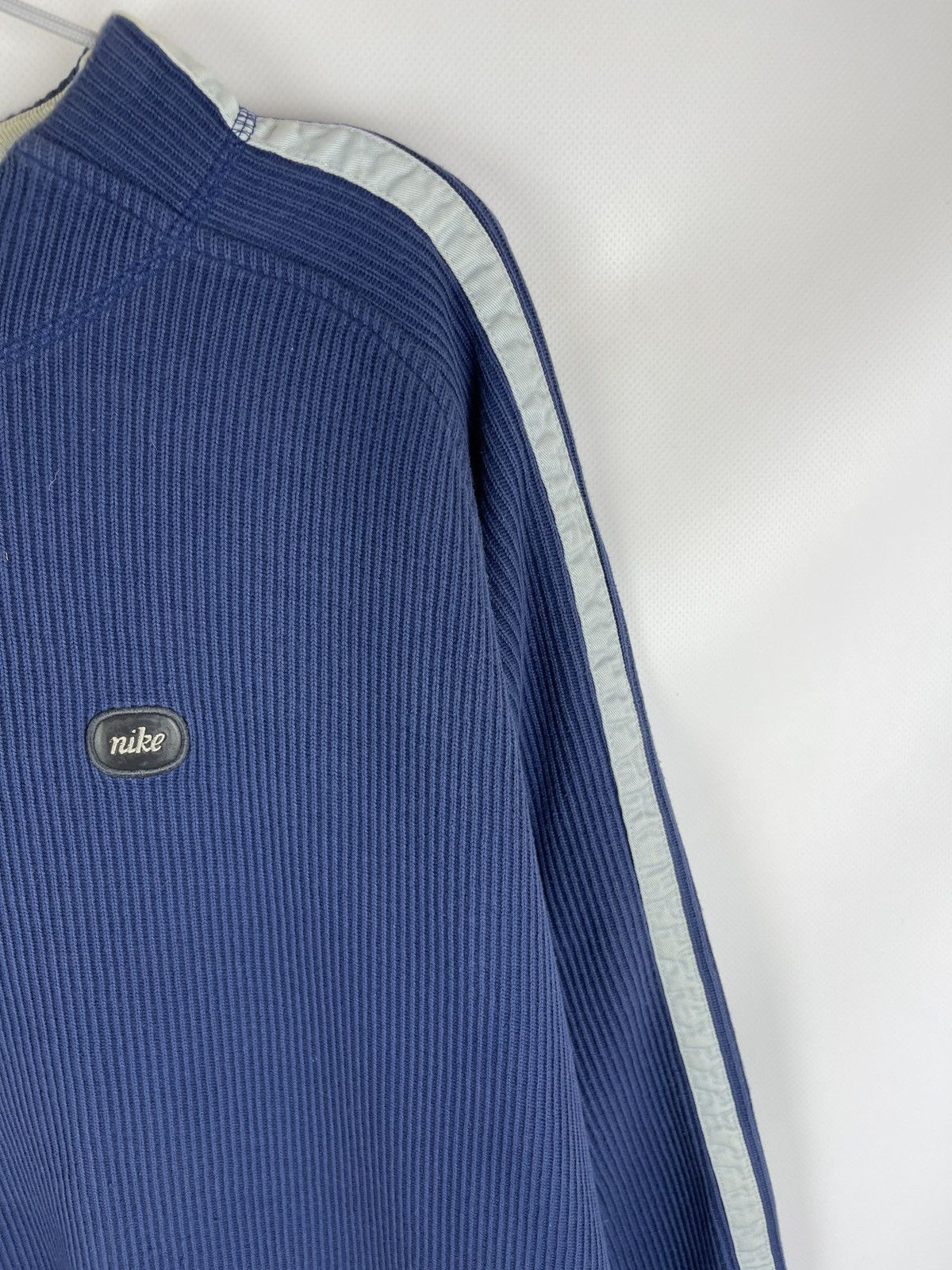 Nike Nike vintage 90s y2k blue sweater sweatshirt swoosh logo Size US L / EU 52-54 / 3 - 4 Thumbnail
