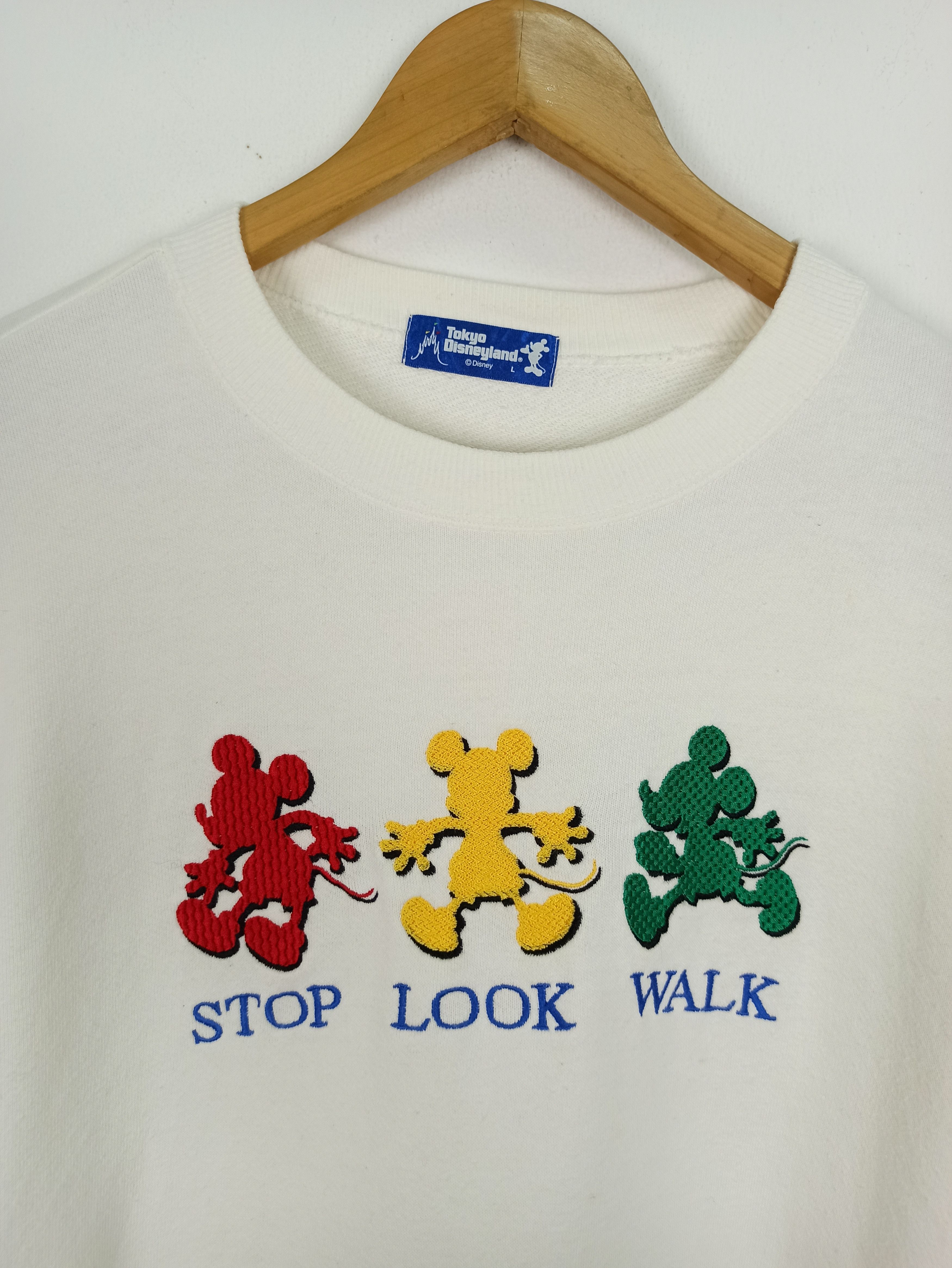 Disney Vintage 90s Tokyo Disneyland Mickey Mouse Sweatshirt (c39) Size US L / EU 52-54 / 3 - 2 Thumbnail