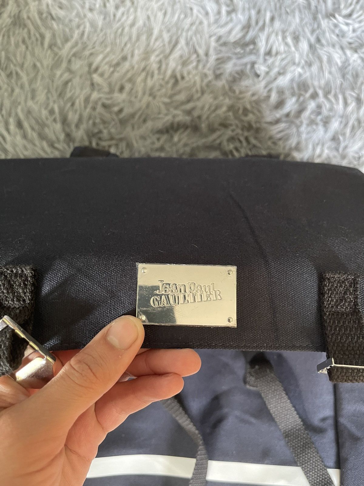 Jean Paul Gaultier × Vintage Jean Paul Gaultier JPG avant garde striped backpack bag Size ONE SIZE - 2 Thumbnail