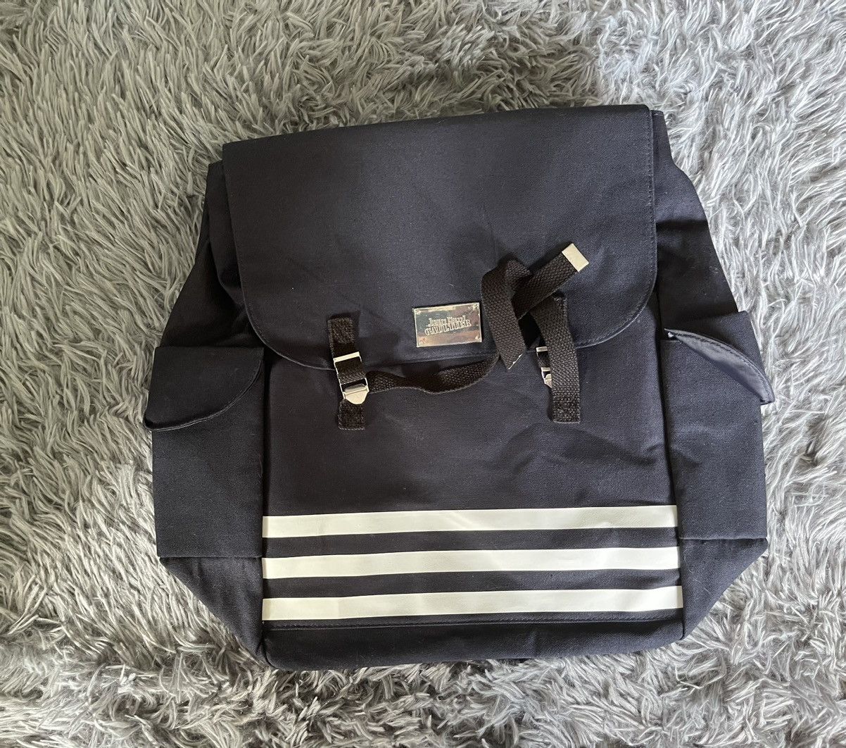 Jean Paul Gaultier × Vintage Jean Paul Gaultier JPG avant garde striped backpack bag Size ONE SIZE - 3 Thumbnail