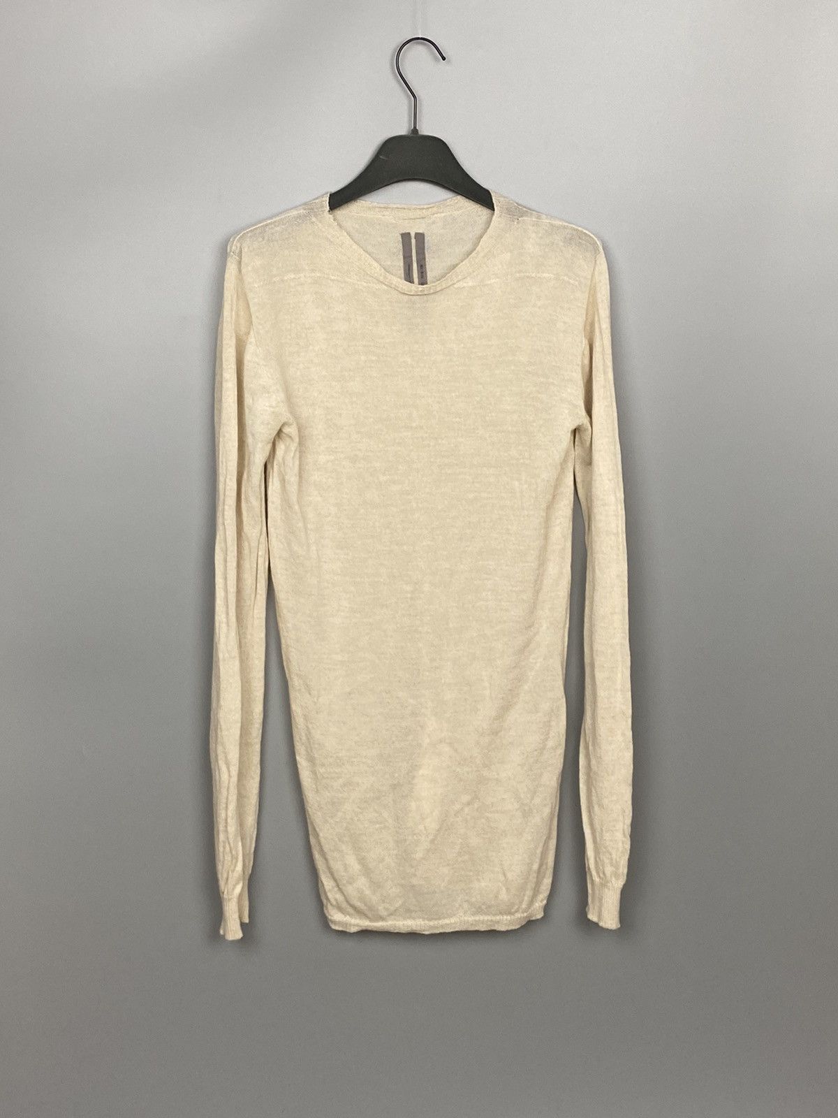 image of Rick Owens Ss18 ‘Dirt’ Virgin Wool Biker Knit, Men's (Size Small)