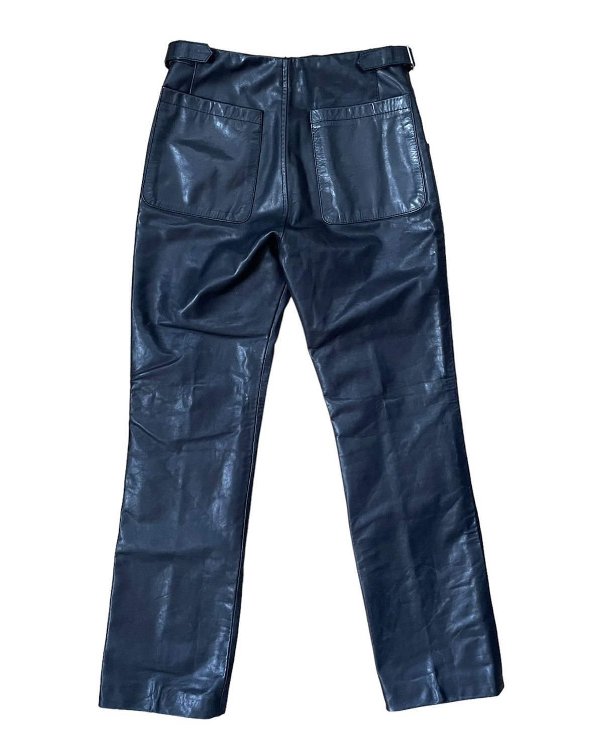 Maison Margiela × Vintage Leather McQueen Trousers (FW03) Size 24" / US 00 / IT 34 - 3 Thumbnail