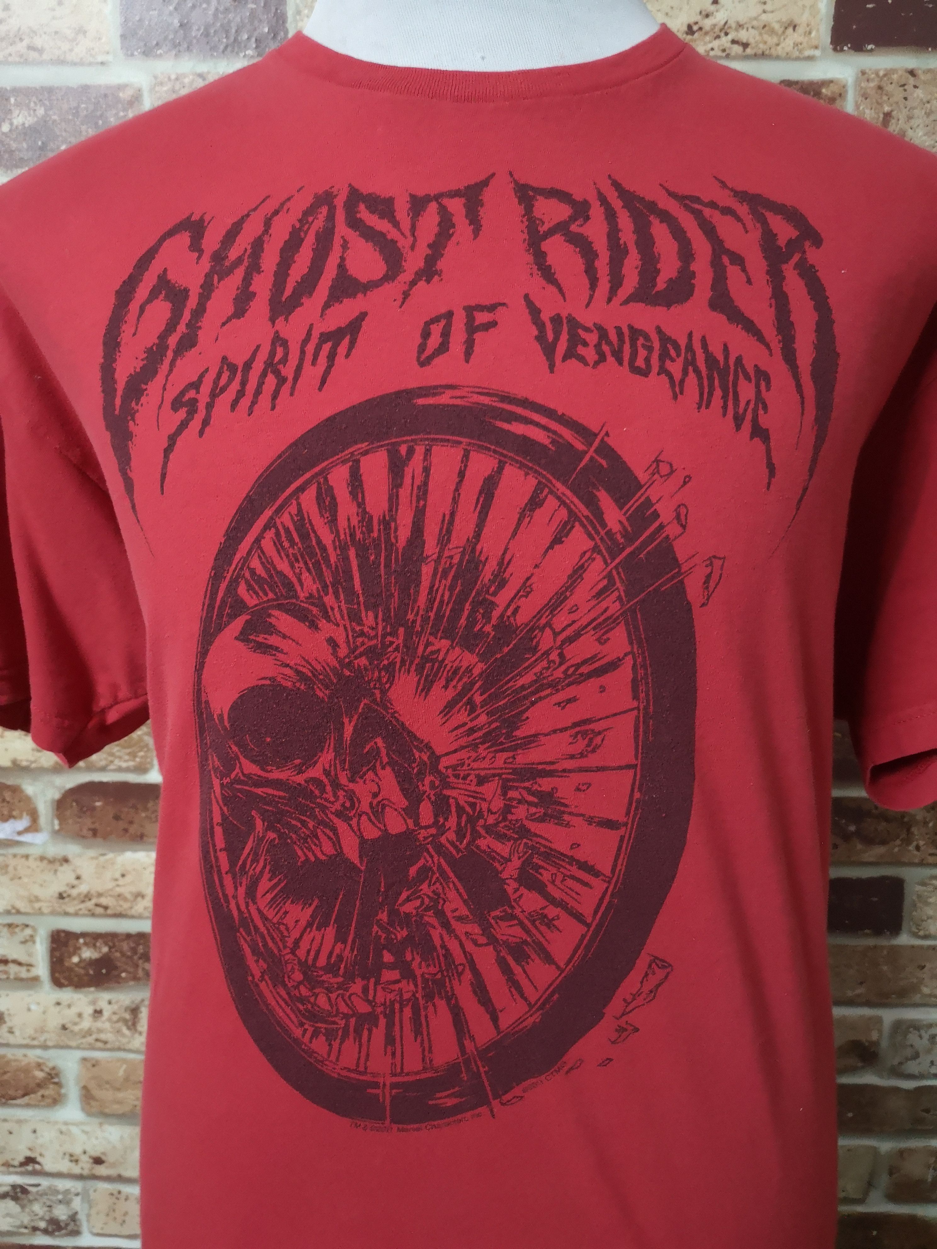 Vintage Ghost Rider "Spirit Of Vengeance" Movie Tee Size US XL / EU 56 / 4 - 2 Thumbnail