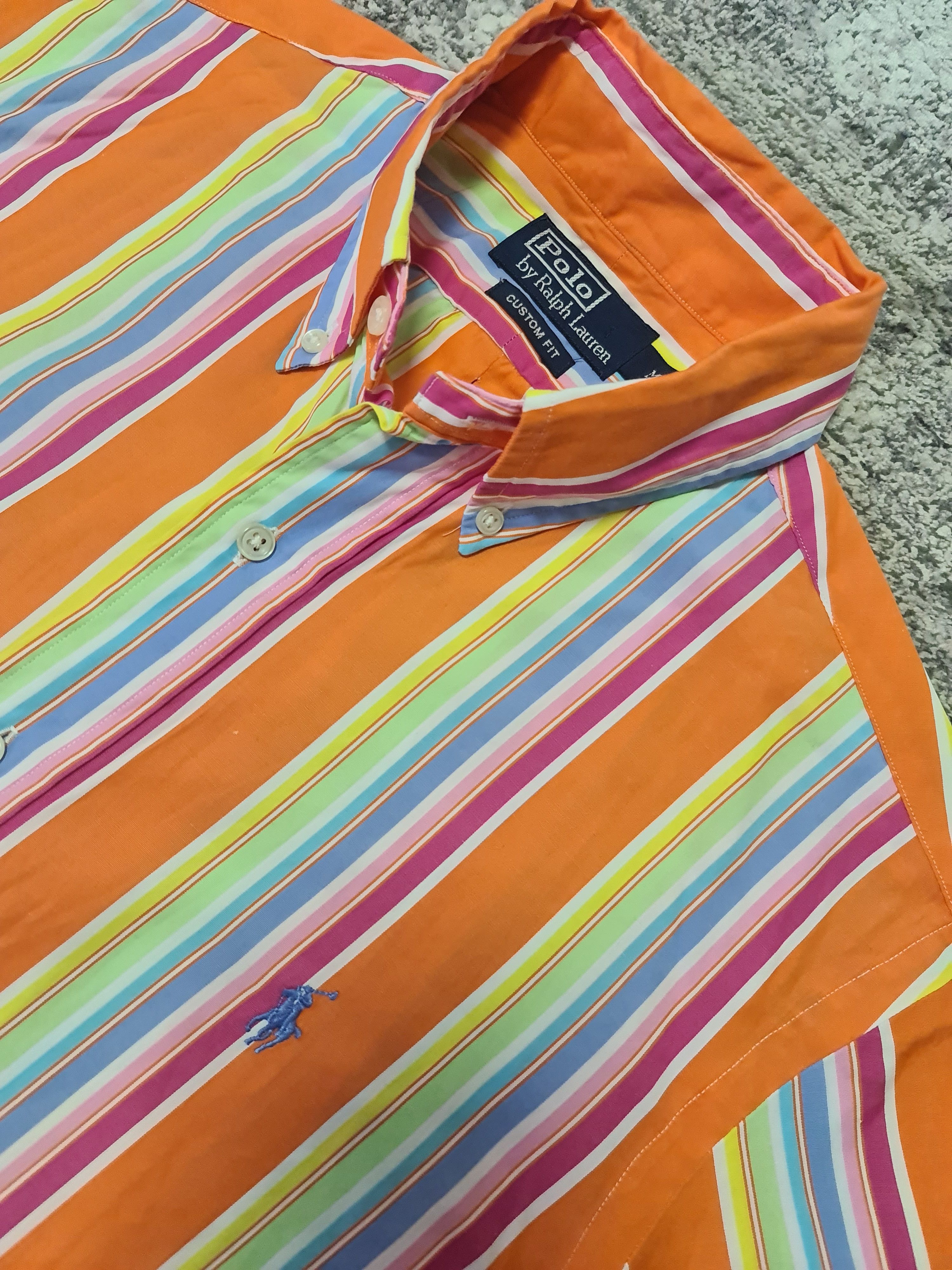 Polo Ralph Lauren Polo Ralph Lauren bright striped Button Up Shirt Size US M / EU 48-50 / 2 - 2 Thumbnail