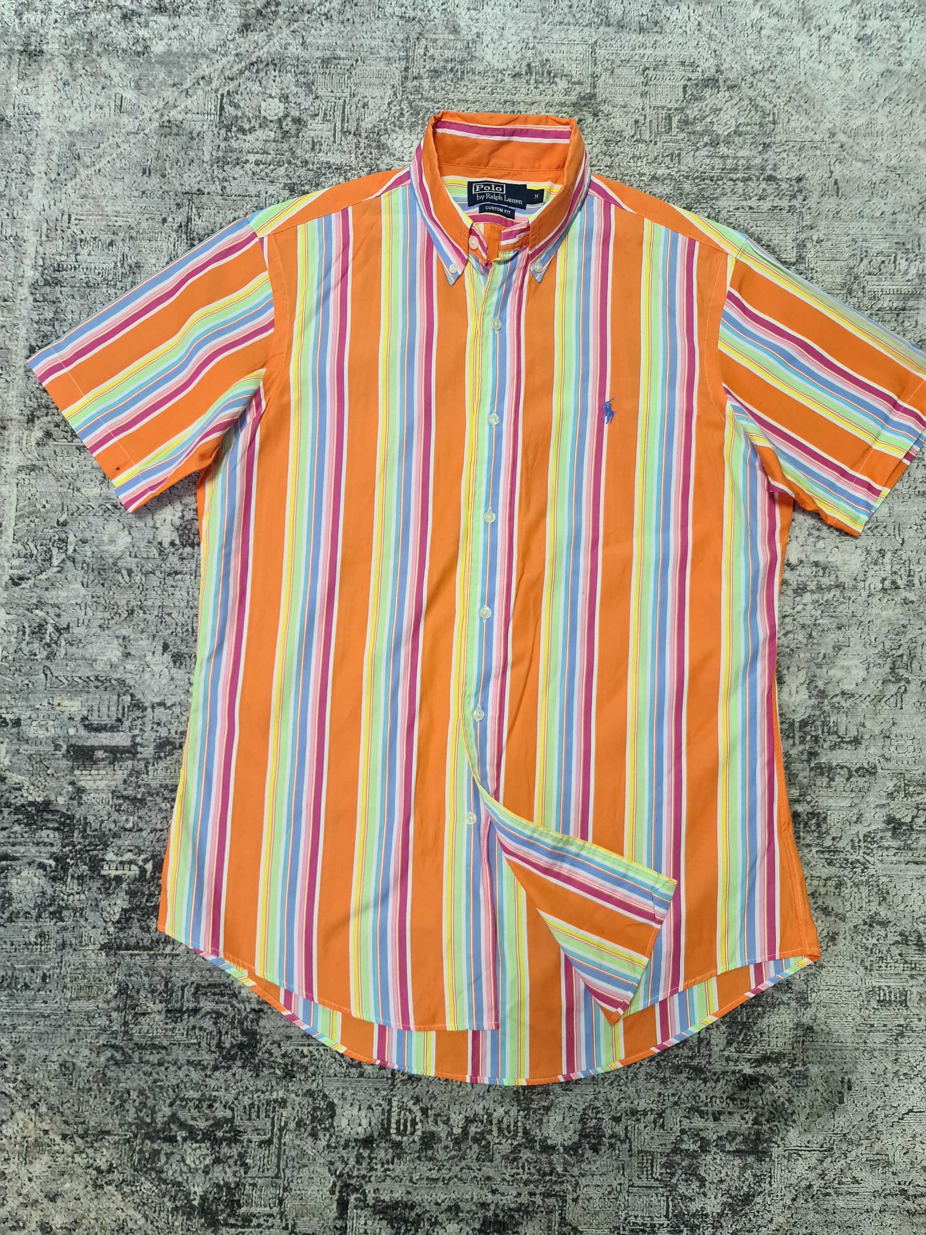 Polo Ralph Lauren Polo Ralph Lauren bright striped Button Up Shirt Size US M / EU 48-50 / 2 - 1 Thumbnail