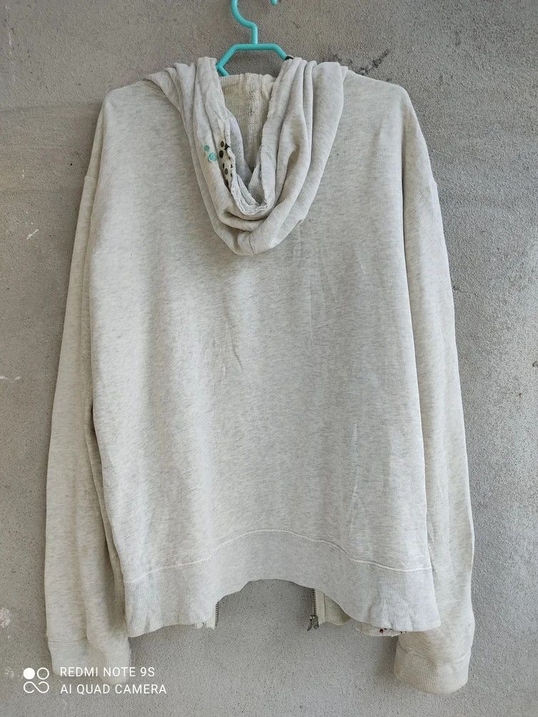 Polo Ralph Lauren Polo By Ralph Lauren Talon Zip Distressed Gray White Hoodie Size US L / EU 52-54 / 3 - 15 Thumbnail