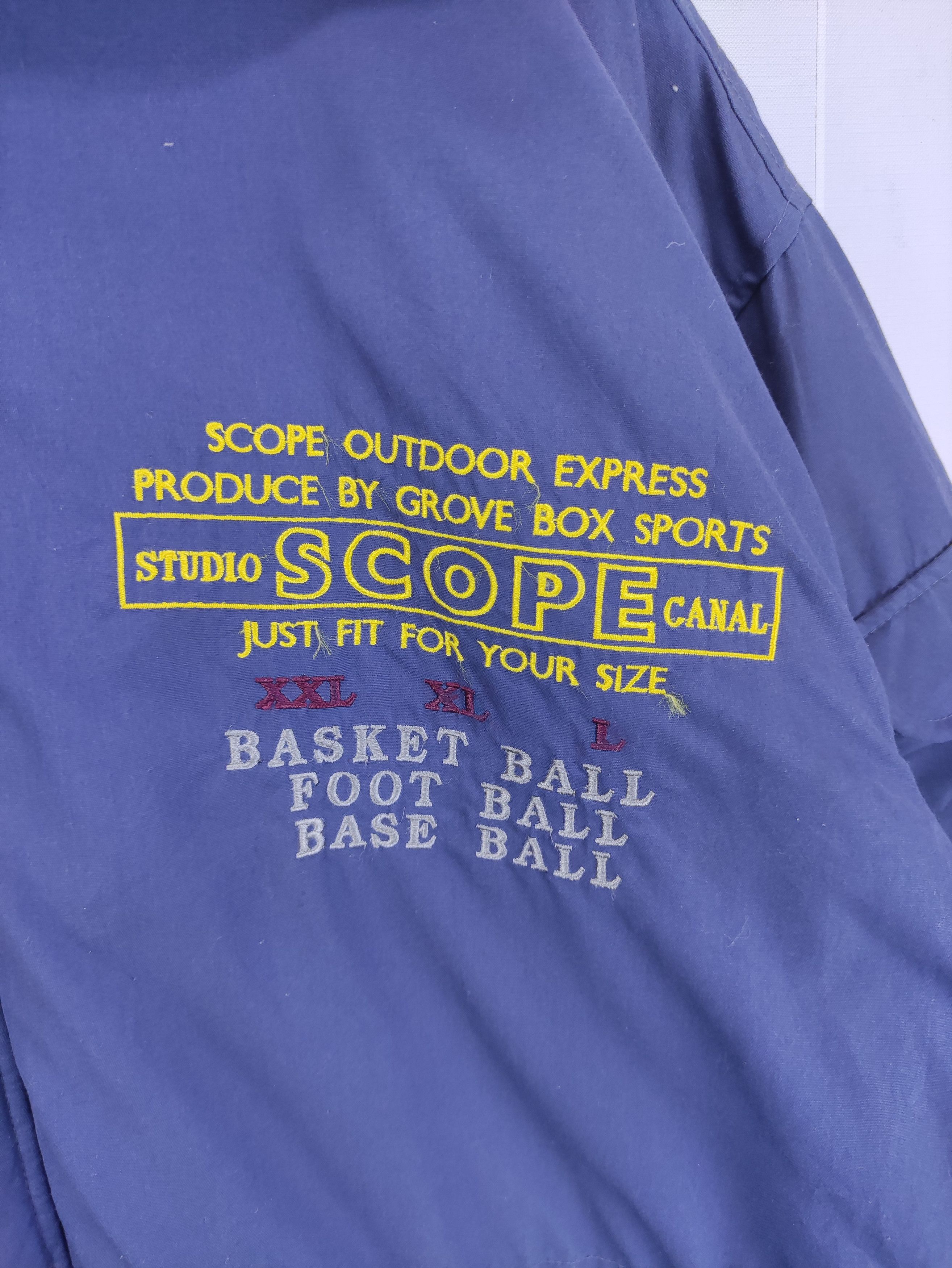 Japanese Brand Vintage Jacket Scope Hoodie Over Size Zipper Size US XXL / EU 58 / 5 - 3 Thumbnail