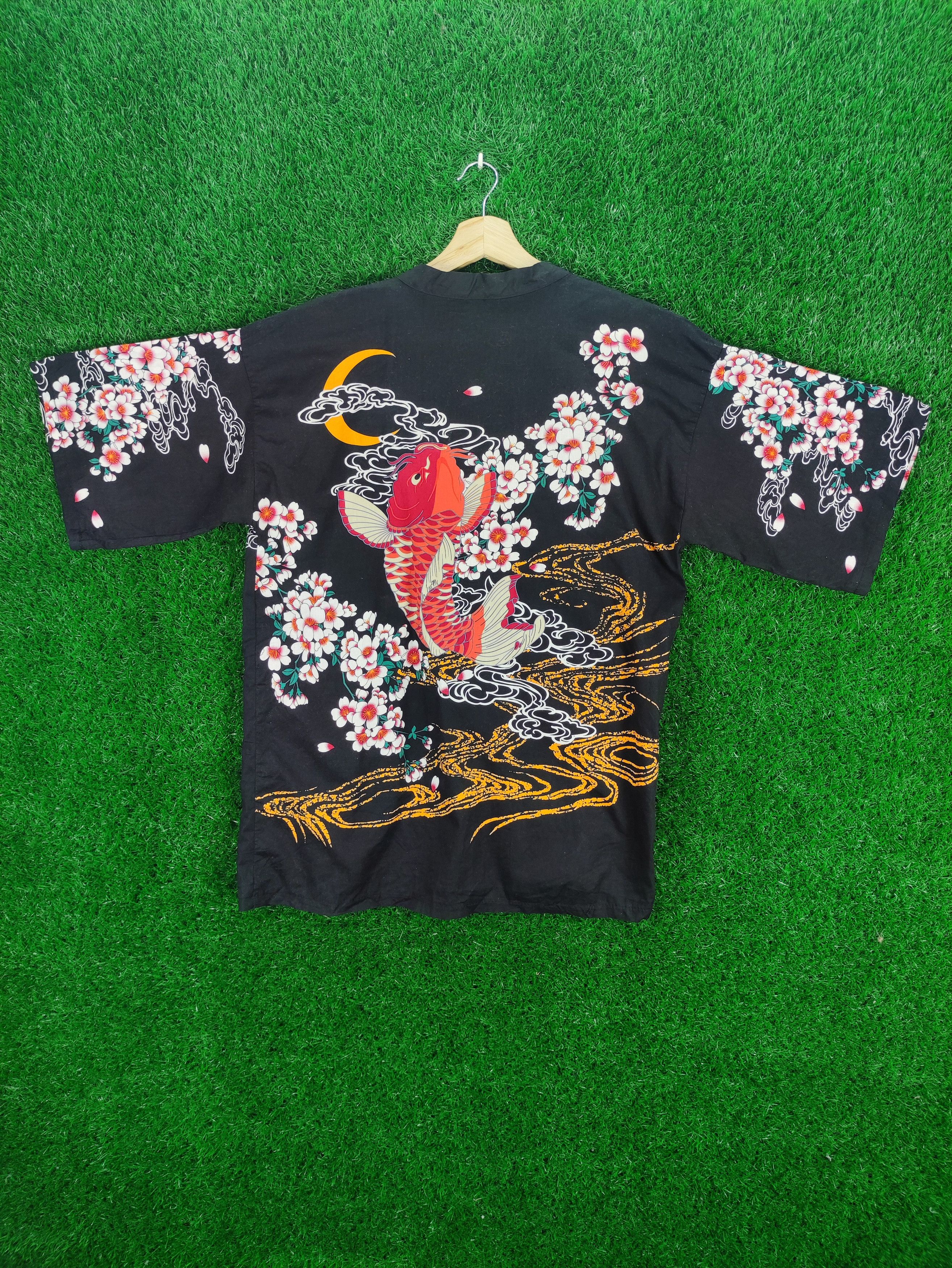 Komono Vintage kimono Cardigan Koi Fish By Anhelon Size US M / EU 48-50 / 2 - 4 Thumbnail