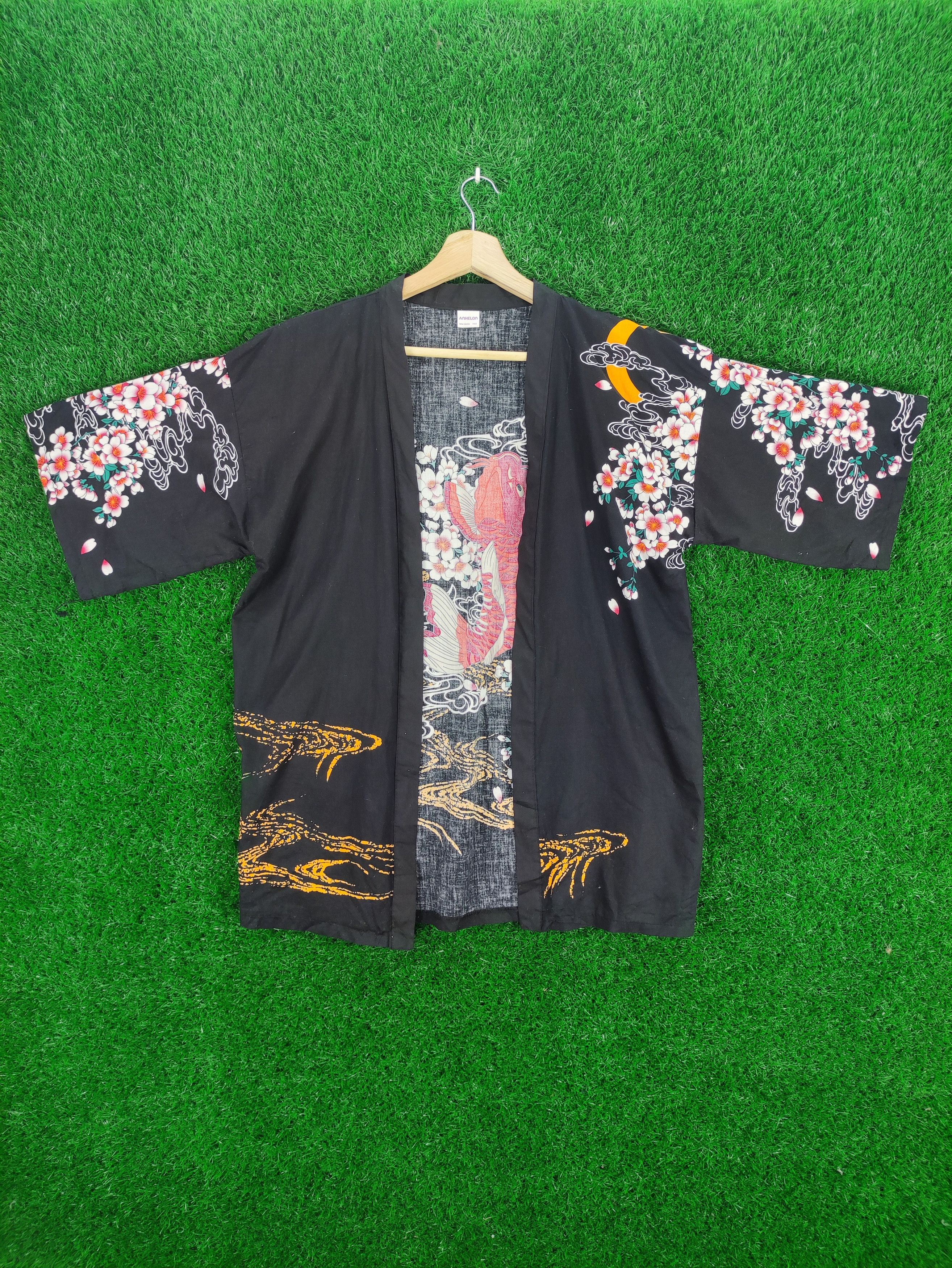 Komono Vintage kimono Cardigan Koi Fish By Anhelon Size US M / EU 48-50 / 2 - 1 Thumbnail