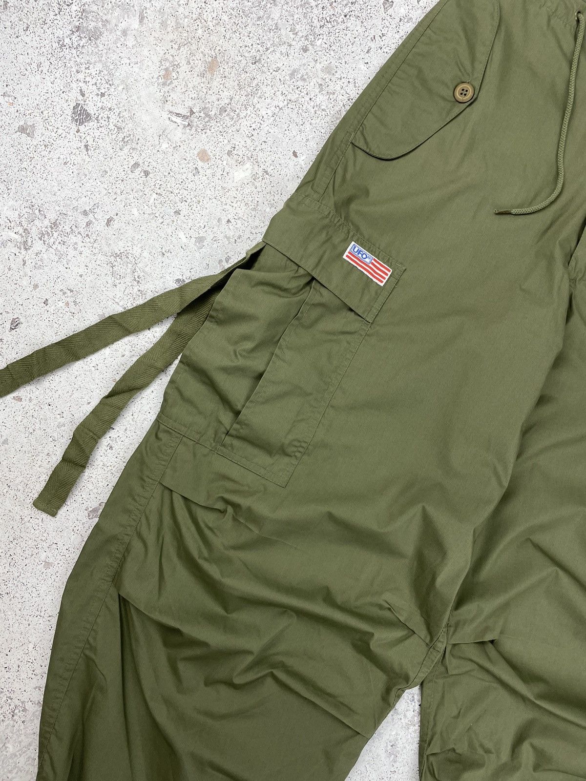 Japanese Brand × Vintage Y2k Vintage UFO Military Parachute Cargo Bondage Pants Size US 31 - 4 Thumbnail