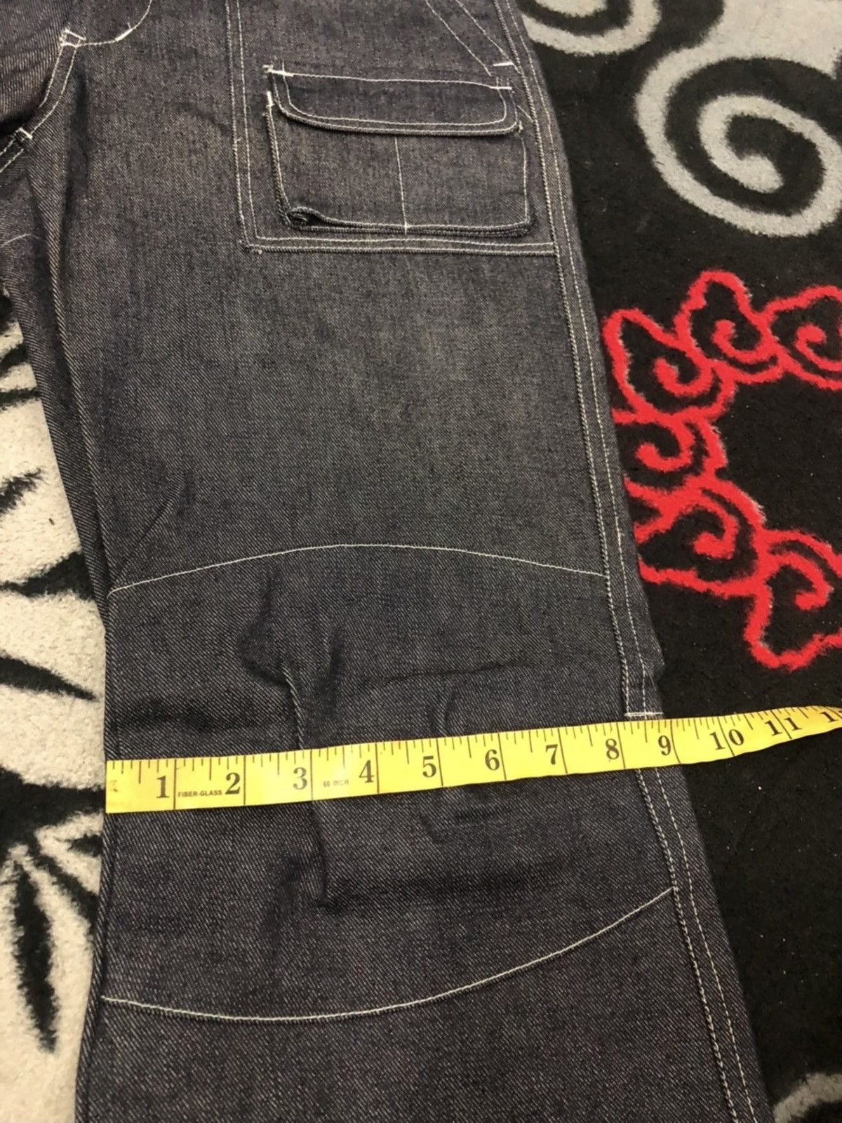 Japanese Brand Batsu Boys Japanese Bondage Multi Pocket Jeans Size US 30 / EU 46 - 15 Thumbnail