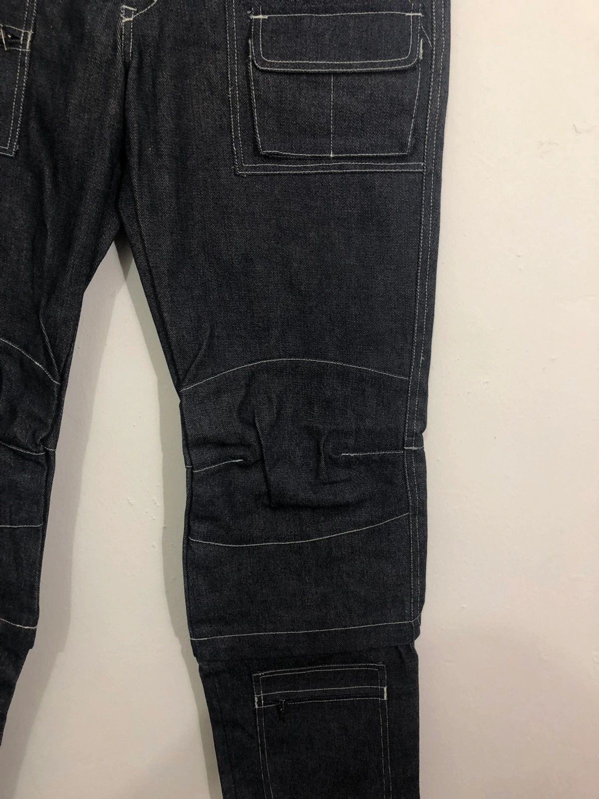 Japanese Brand Batsu Boys Japanese Bondage Multi Pocket Jeans Size US 30 / EU 46 - 4 Thumbnail